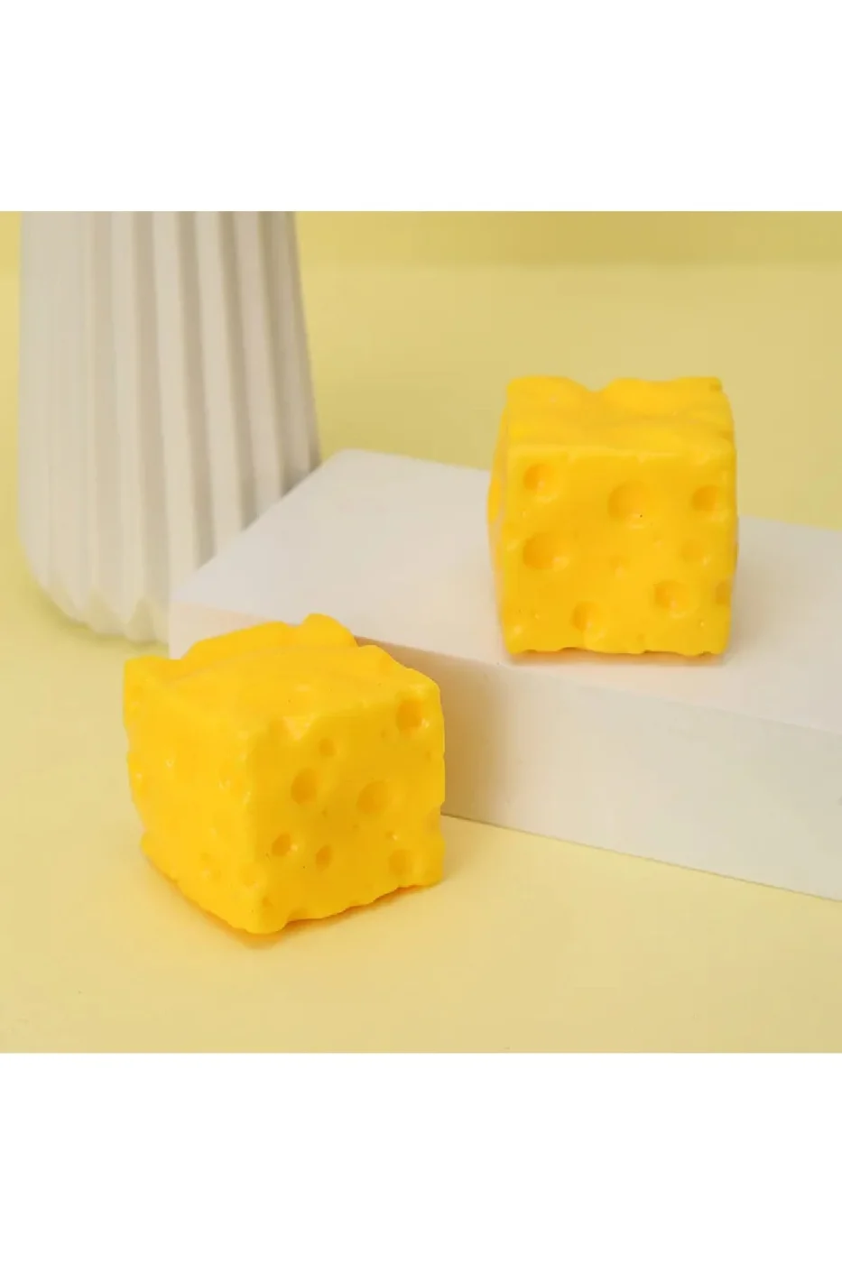 Peynir Squishy Cheese Squishy Sukuşi Peynir Sıkma Oyuncağı Stres Azaltma Slow Rising 1 Adet gorsel 5