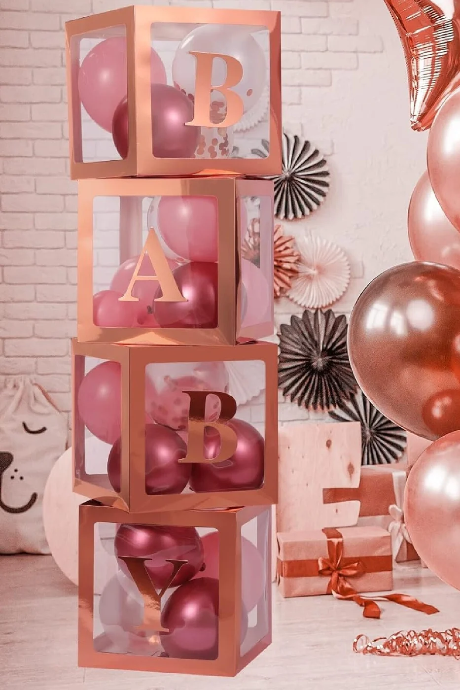 Kutu Şeffaf Kutu Baby Yazılı Harf 25 Cm gorsel 3