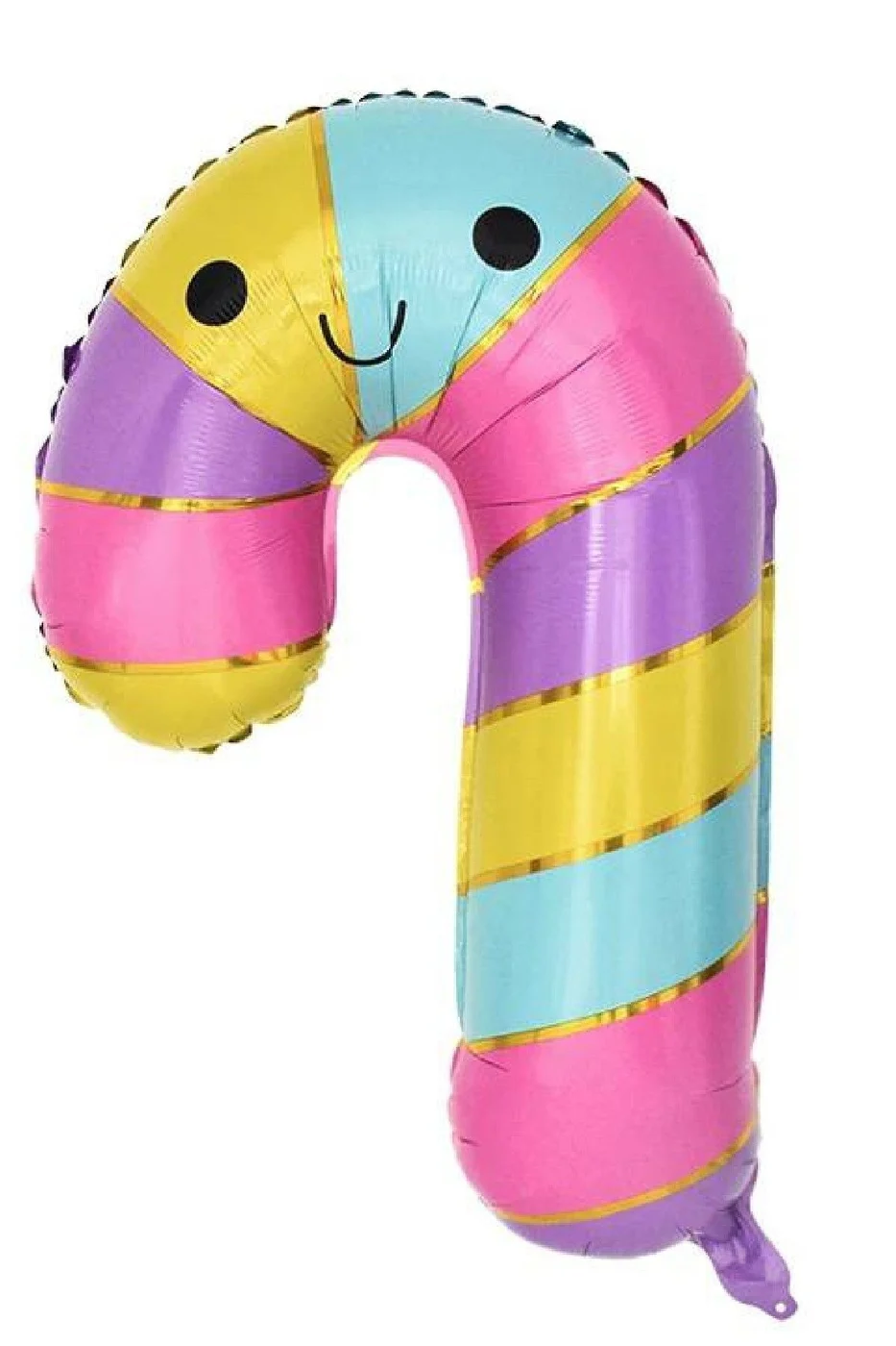 Renkli Baston Şeker Folyo Balon 74*54cm
