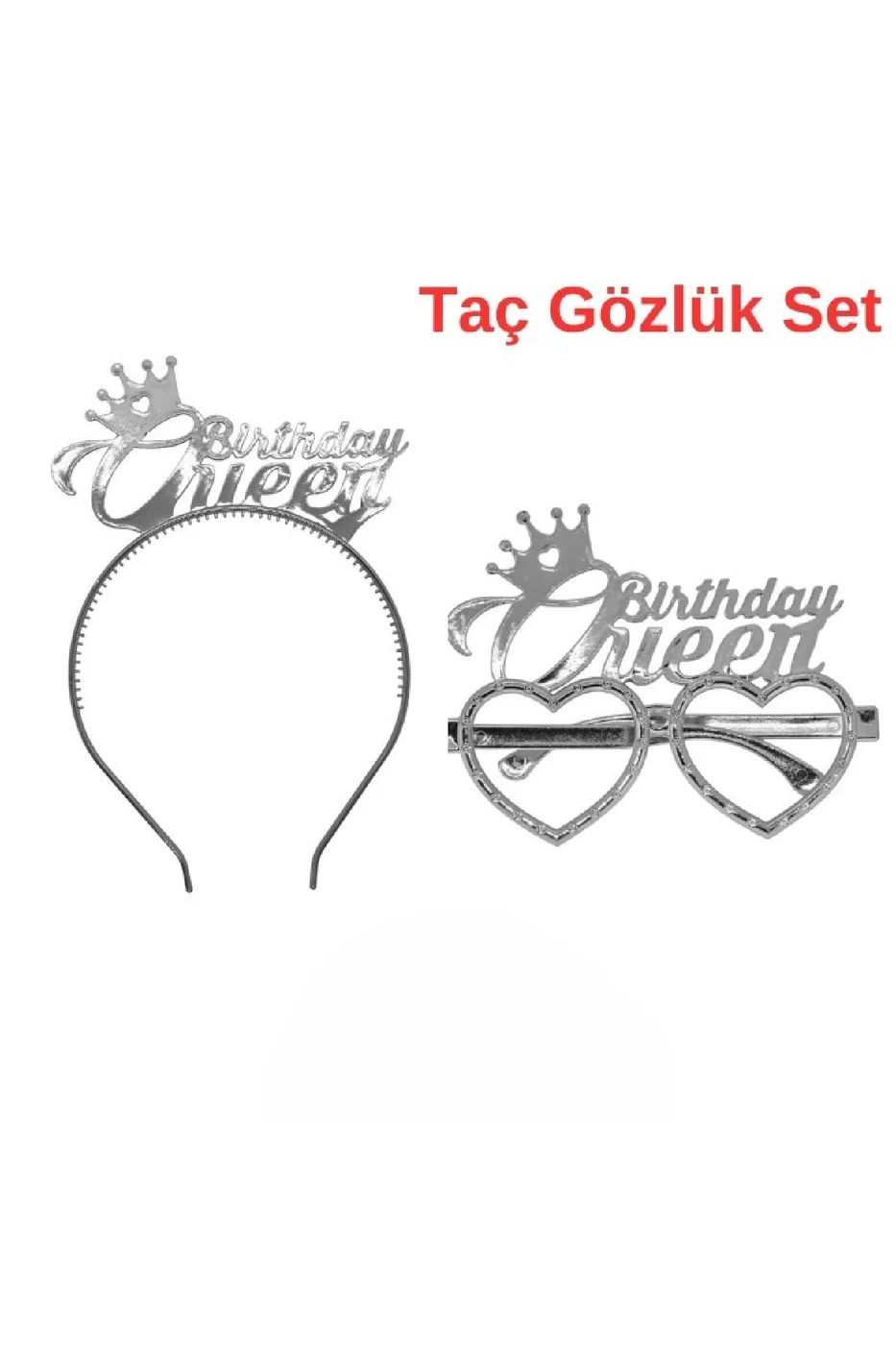 Brithday Queen Tac Gözlük Seti Brithday Queen Parti Aksesuar Taç Gözlük gorsel 4