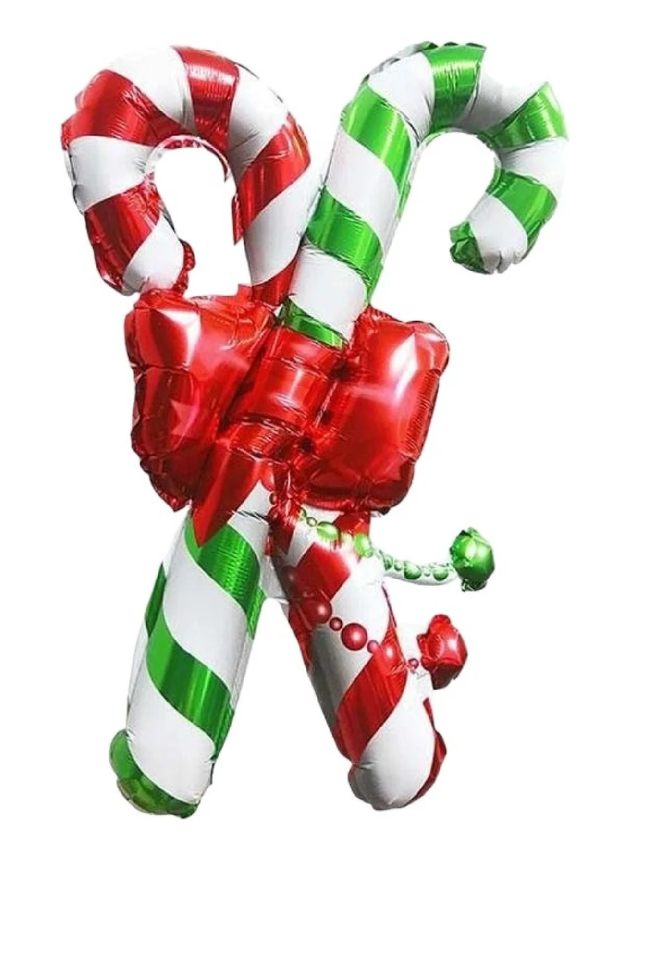 Kırmızı Yeşil Baston Folyo Balon Yılbaşı Folyo Balonu gorsel 5