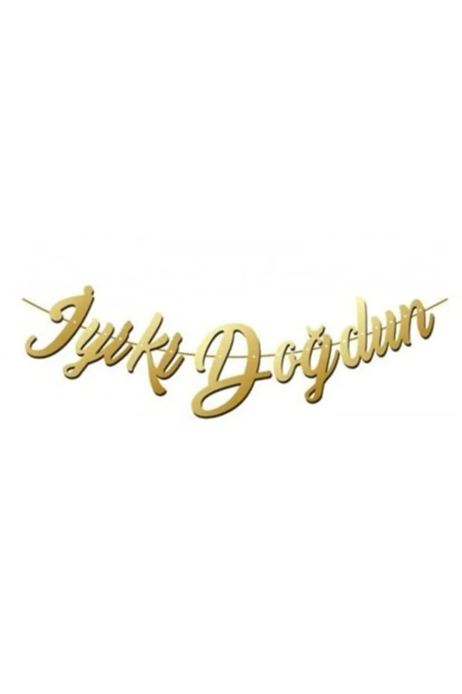 Gold Iyi Ki Doğdun Banner Kaliografisi