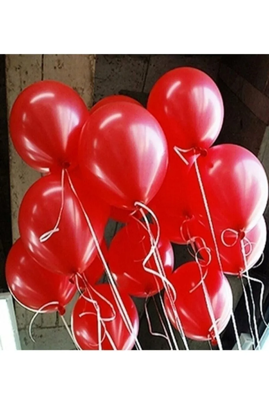 Kırmızı Makaron Balon 10'lu