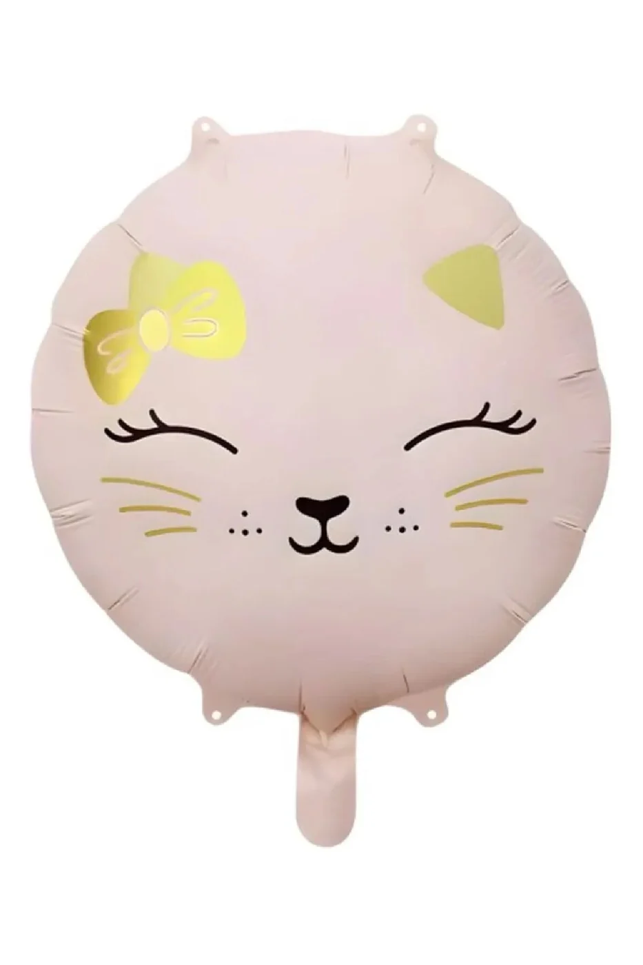RETRO KEDİ KAFA YUVARLAK FOLYO BALONU gorsel 2