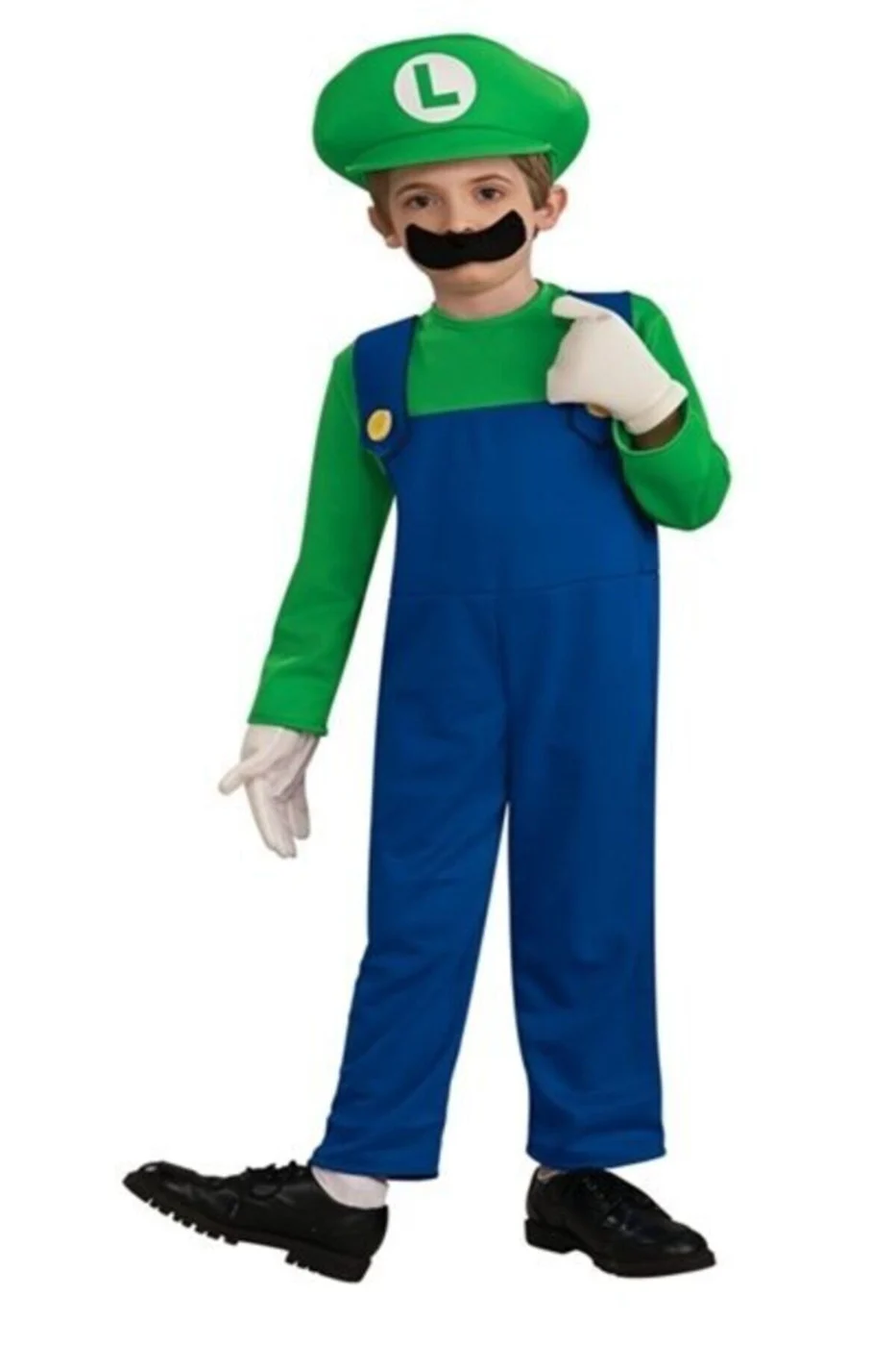 Erkek Çocuk Lacivert Luigi Kostümü