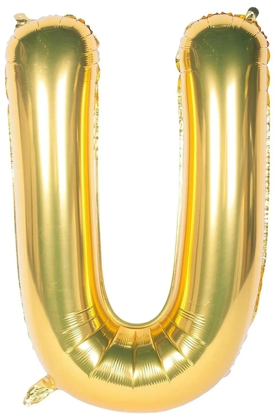 Folyo Balon U Harfi Helyum Balon 36 Cm Gold Renk