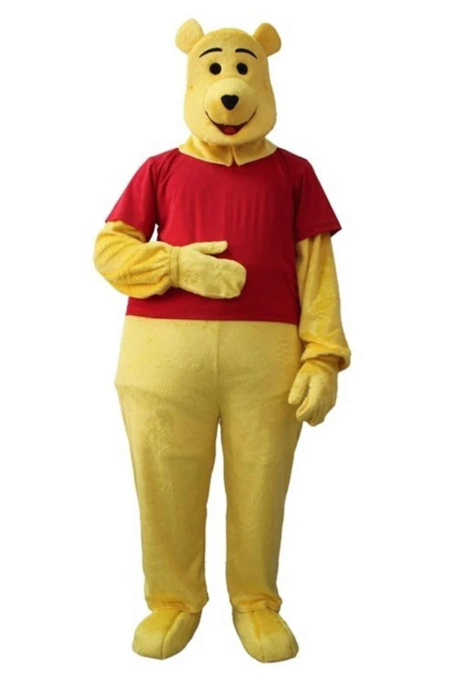 Unisex Sarı Winnie The Pooh Kostümü