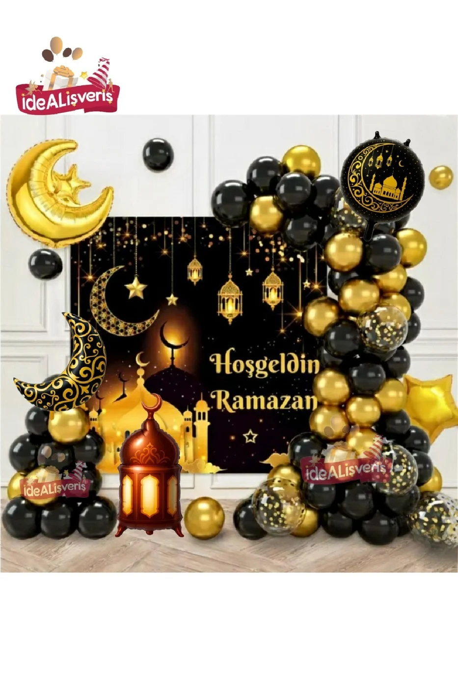 LÜKS BRANDALI HOŞGELDİN RAMAZAN DEKORLU RAMAZAN FOLYOLU TAM SET RAMAZAN SÜSÜ SETİ