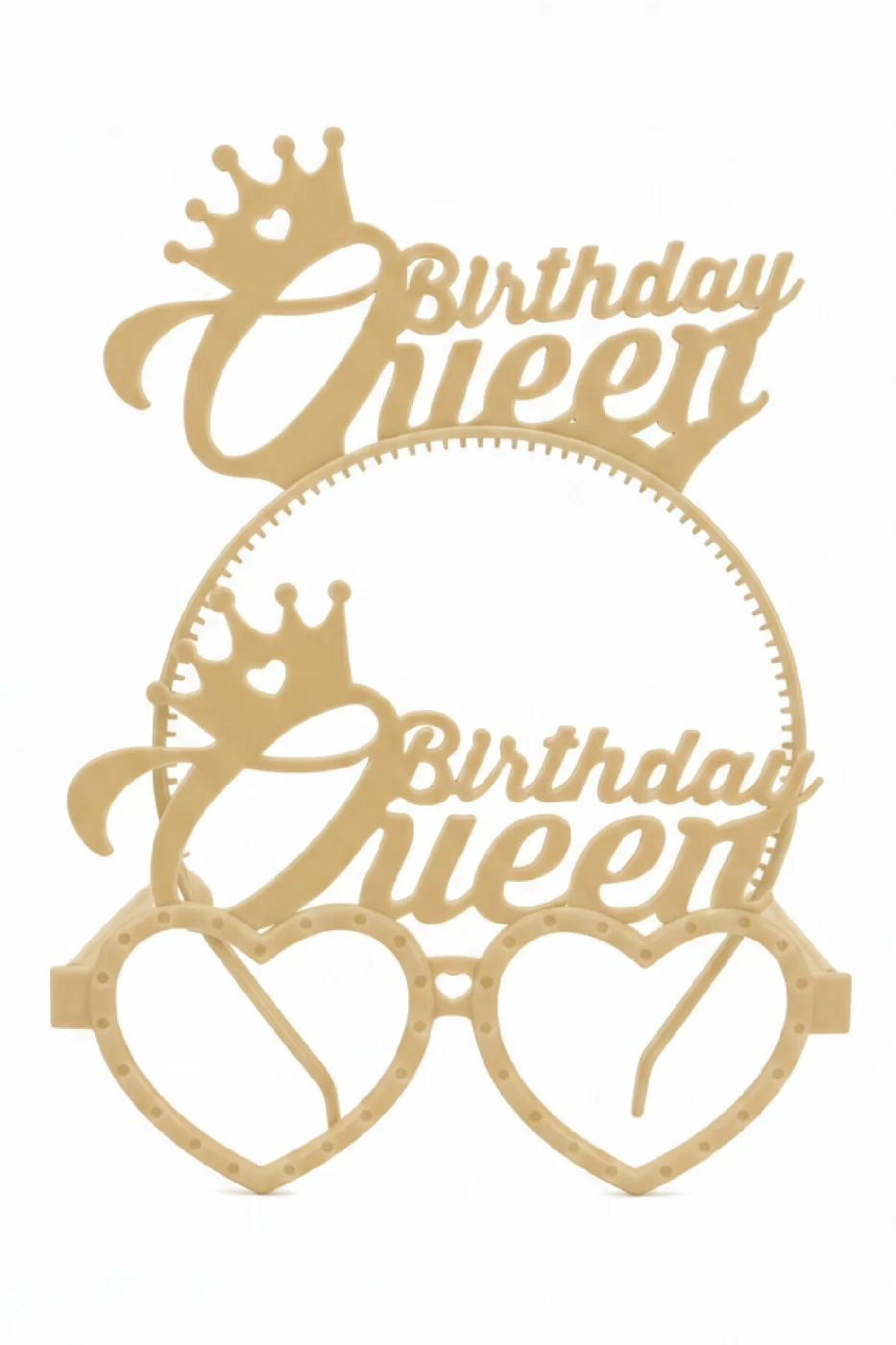 Birthday Queen Gözlük – Doğum Günü Parti Gözlüğü Taçlı Model