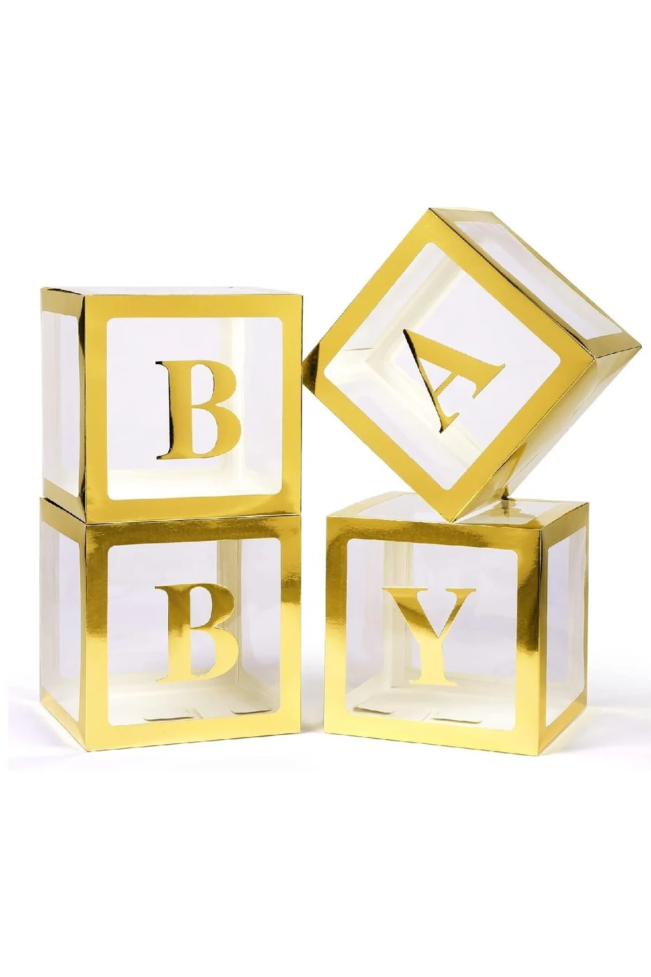 Kutu Şeffaf Kutu Baby Yazılı Harf 25 Cm