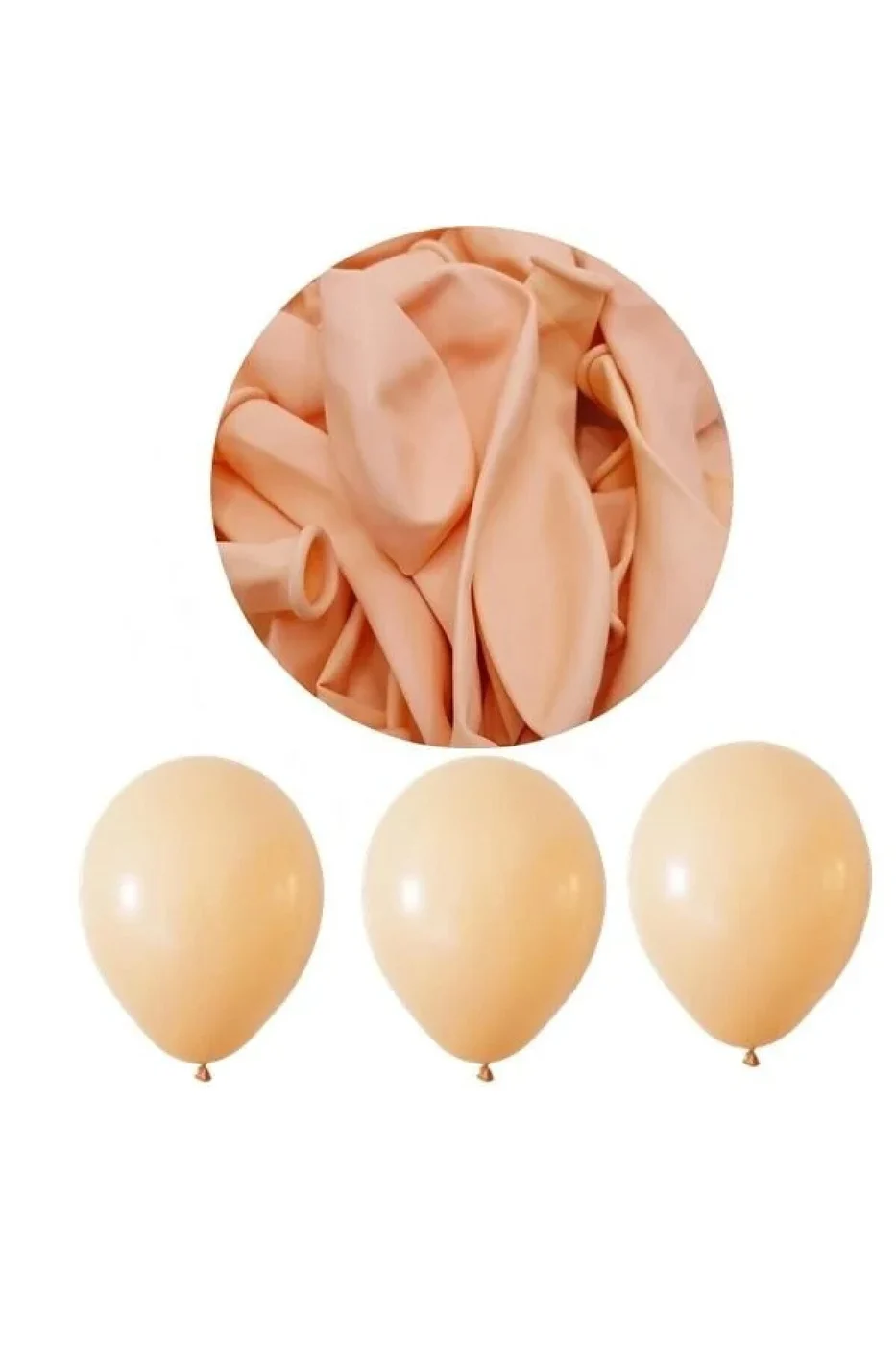 Pastel Somon Balon 10 Adet