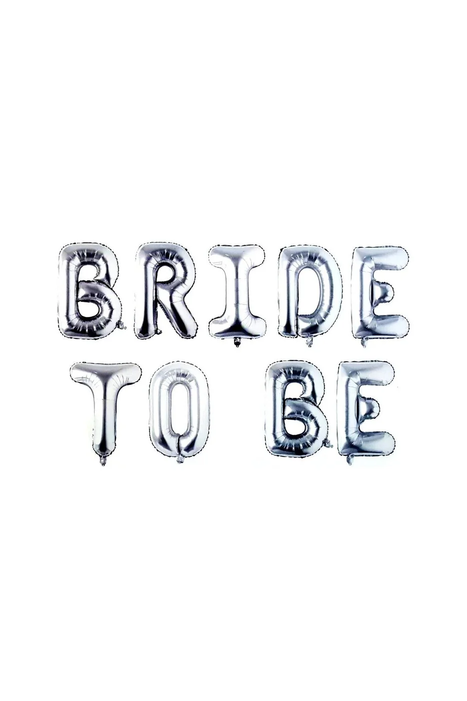 DÜZ BRİDE TO BE GÜMÜŞ SET BALON