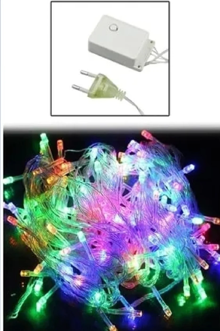 Led Işık 10 Metre Fişli 100 Ampül Multı Functıon Yılbaşı Ağaç Süsü gorsel 3