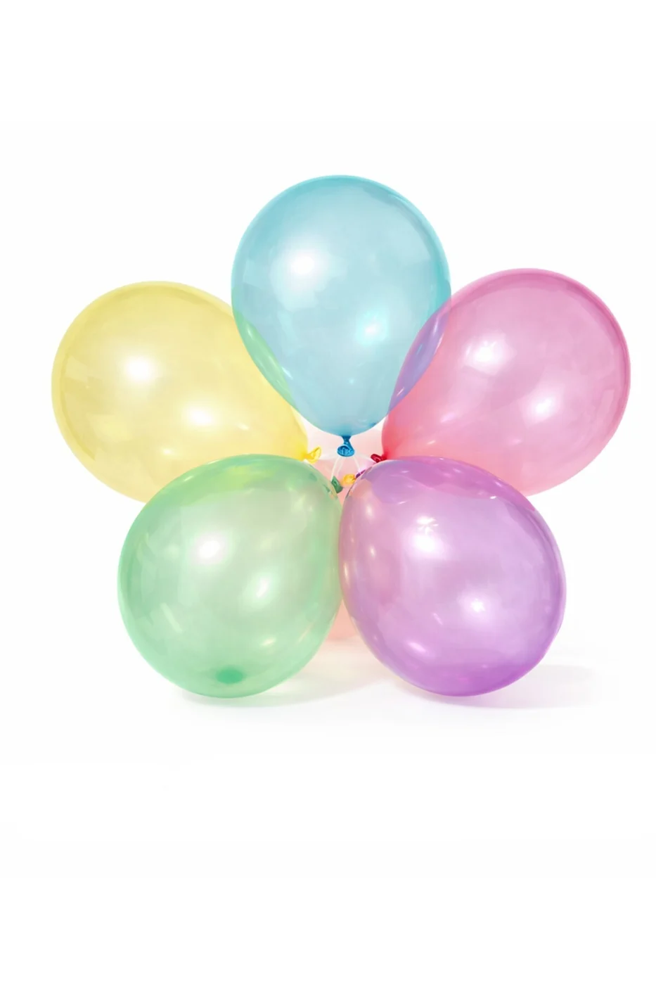 10 Adet Neon Florasan Şeffaf Latex Balon 12 İnç Doğum Günü Parti Balonu Parti Seti Süsü
