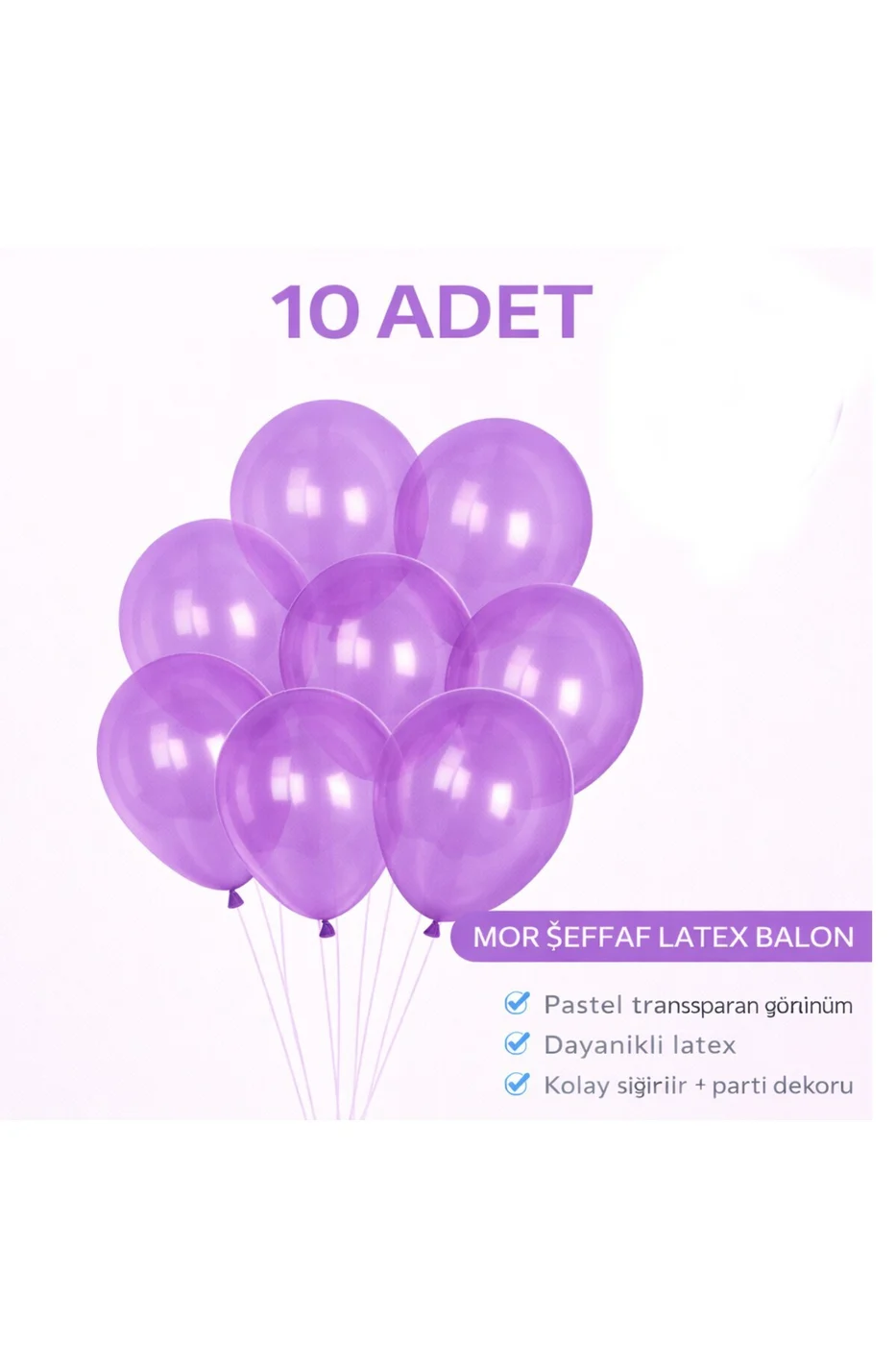 10 Adet Neon Florasan Şeffaf Latex Balon 12 İnç Doğum Günü Parti Balonu Parti Seti Süsü