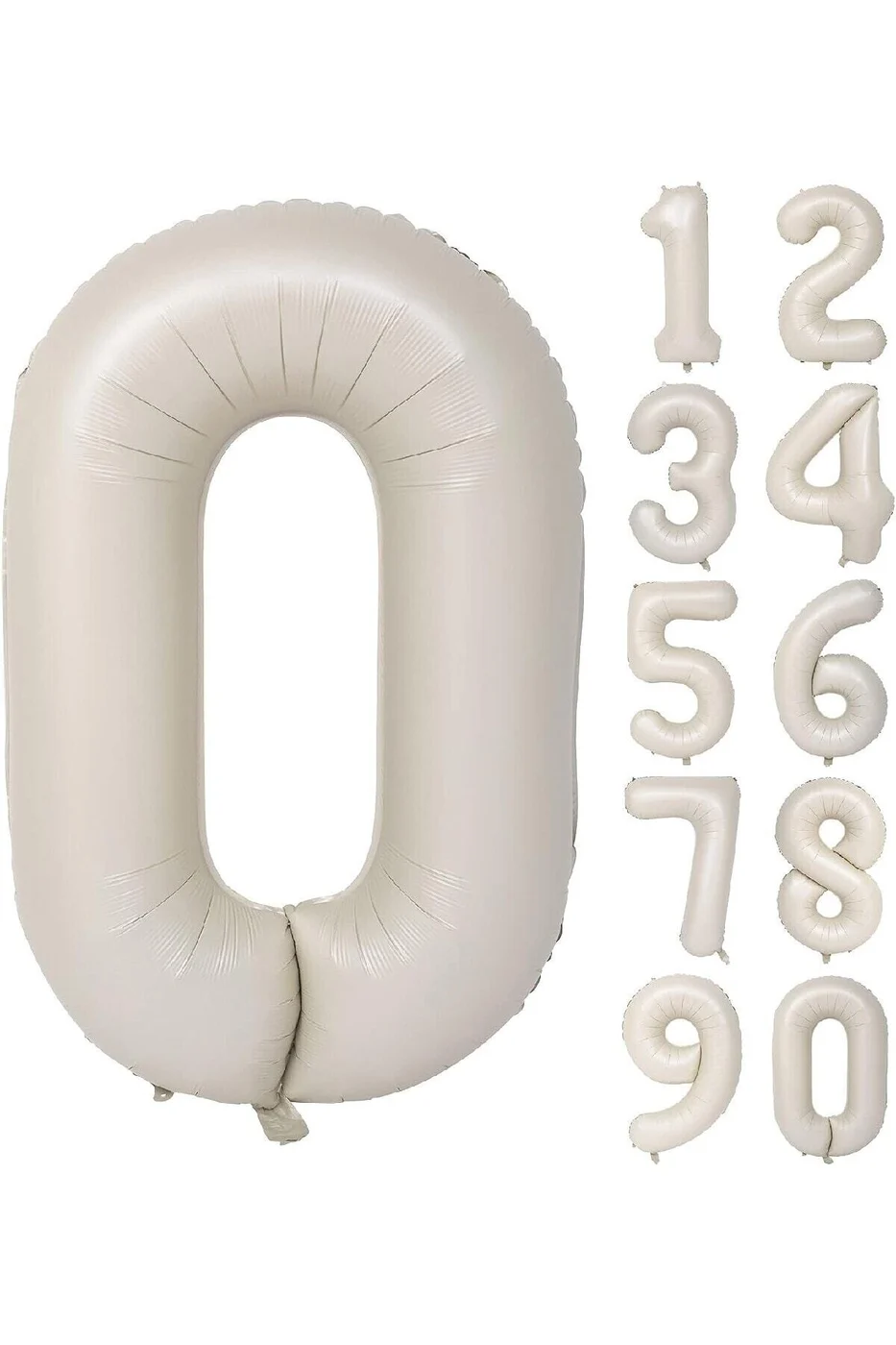 0 Yaş 74 Cm Krem Yaş Folyo Balonu gorsel 2