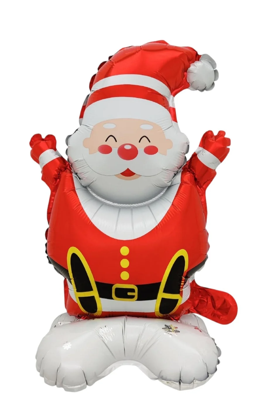 Ayaklı Küçük Oturan Noel Baba Folyo Balon Yılbaşı Folyo Balonu Süsü gorsel 2