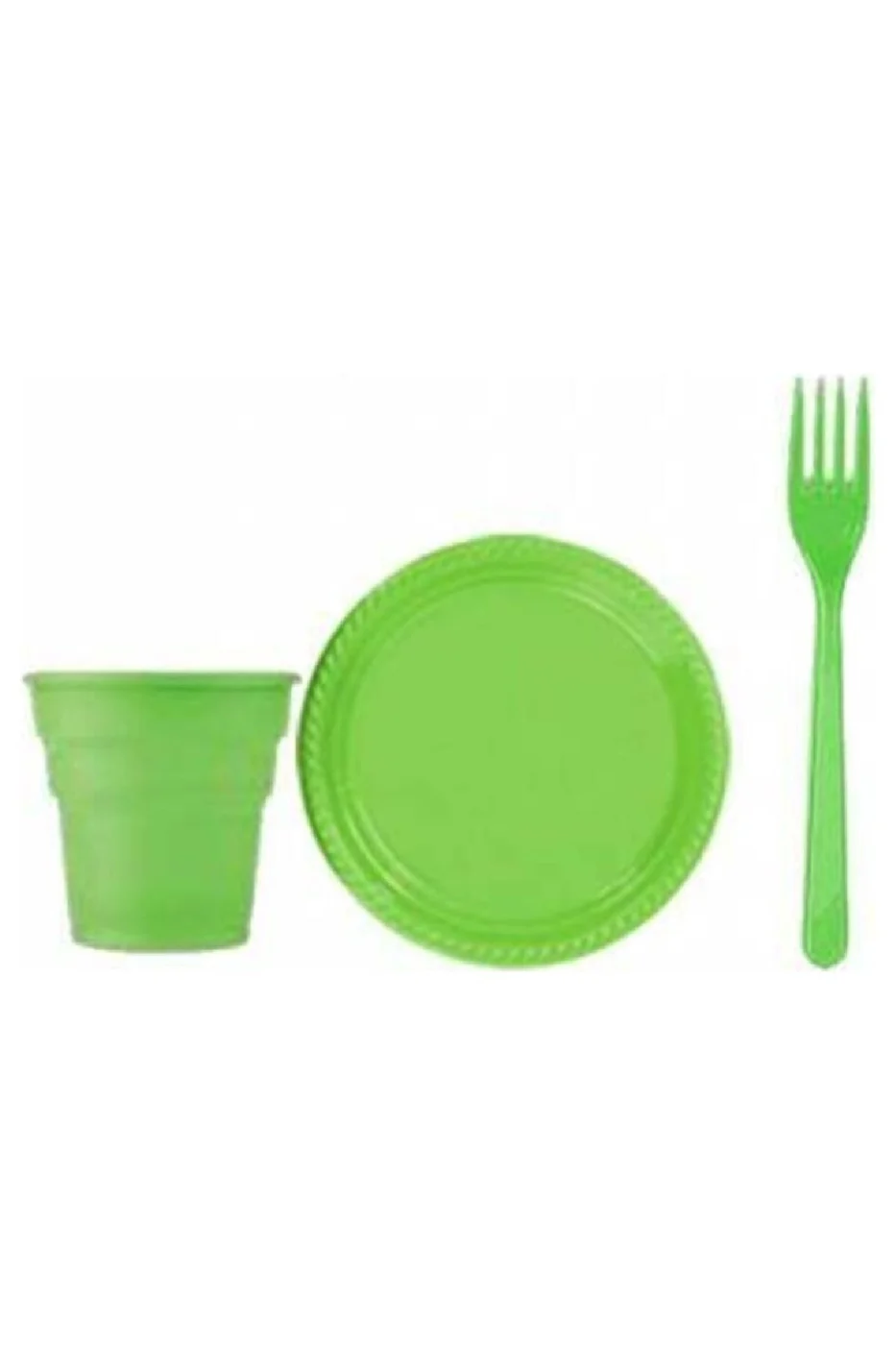 Plastik Tabak Bardak Çatal Seti 25 Li