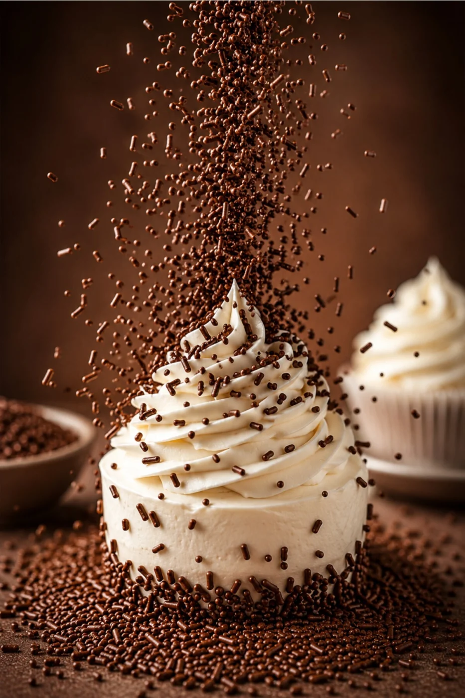 🌟Kahverengi Granül Pasta Süsü 200 Gr | Pasta, Cupcake, Donut, Kurabiye ve Tatlı Süsleme Şekeri gorsel 4