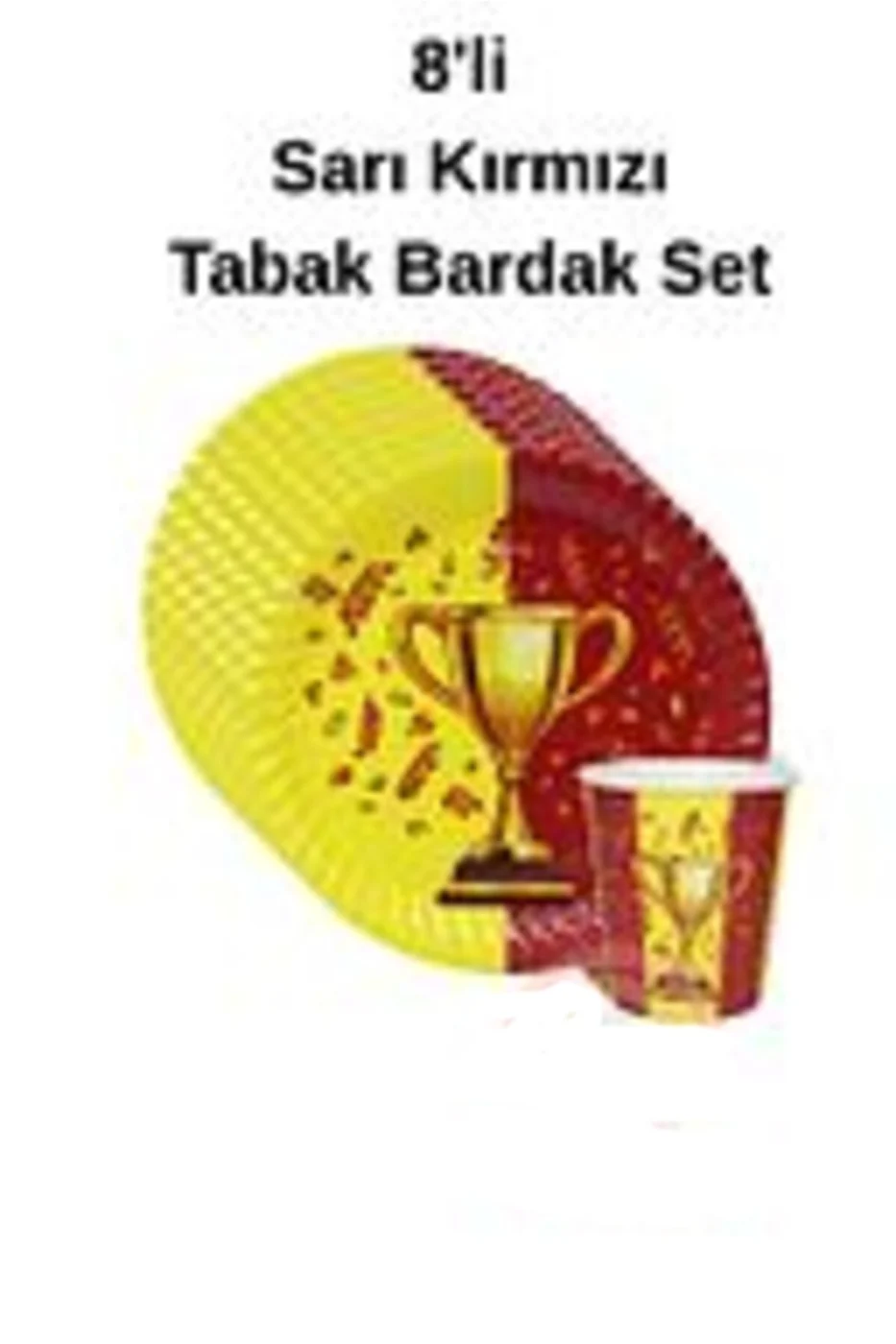 8'li Karakterli Karton Tabak & Bardak Seti – Doğum Günü Parti Seti Kullan At Ürün gorsel 3