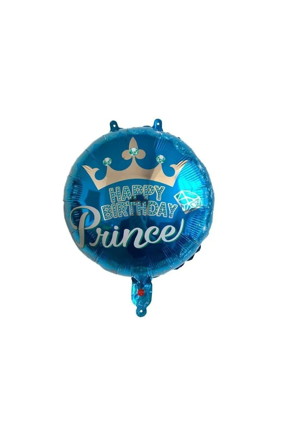 18'' Yuvarlak Mavi Prens Taç Folyo Balon