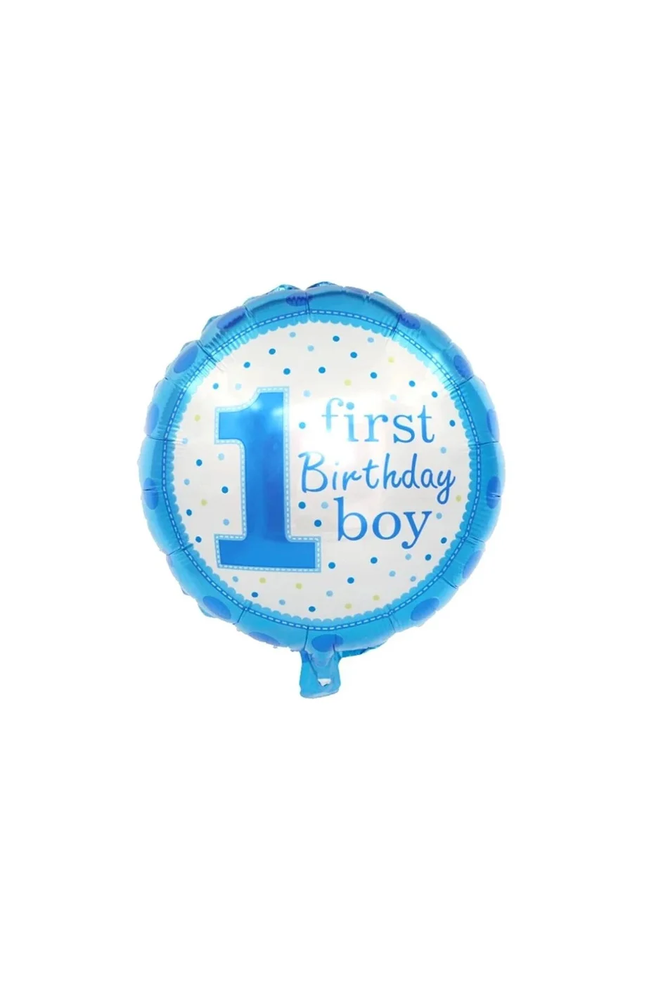 18 İNC YUVARLAK 1 YAŞ MAVİ FOLYO BALON