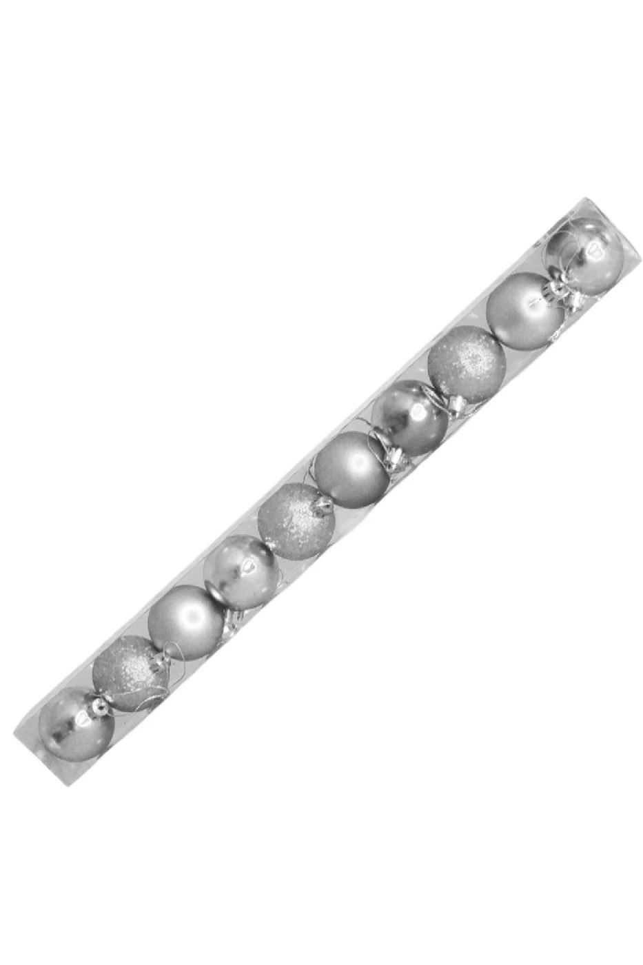 5cm Yılbaşı Ağaç Süsü 10lu -Gümüş-- Yılbaşı Ağaç Süs Yopları Yılbaşı Süsü gorsel 6