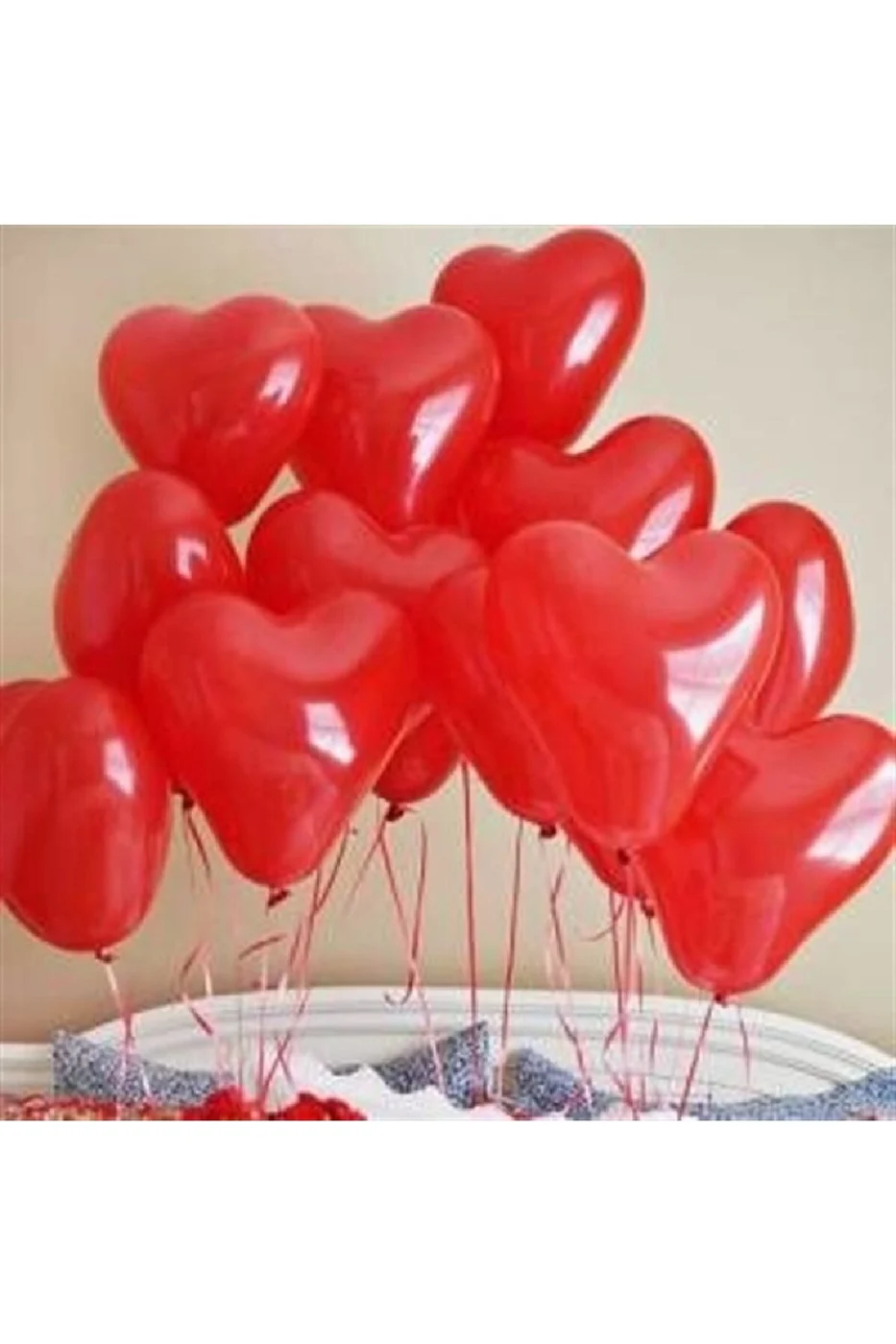 Aşk Paketi Mega Paket- Kuru Gül Yaprağı-Kalpli Mum- Kalpli Folyo Balon- Süpriz Romantik Aşk Paketi gorsel 3