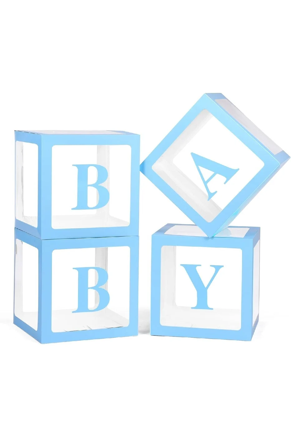 Kutu Şeffaf Kutu Baby Yazılı Harf 25 Cm