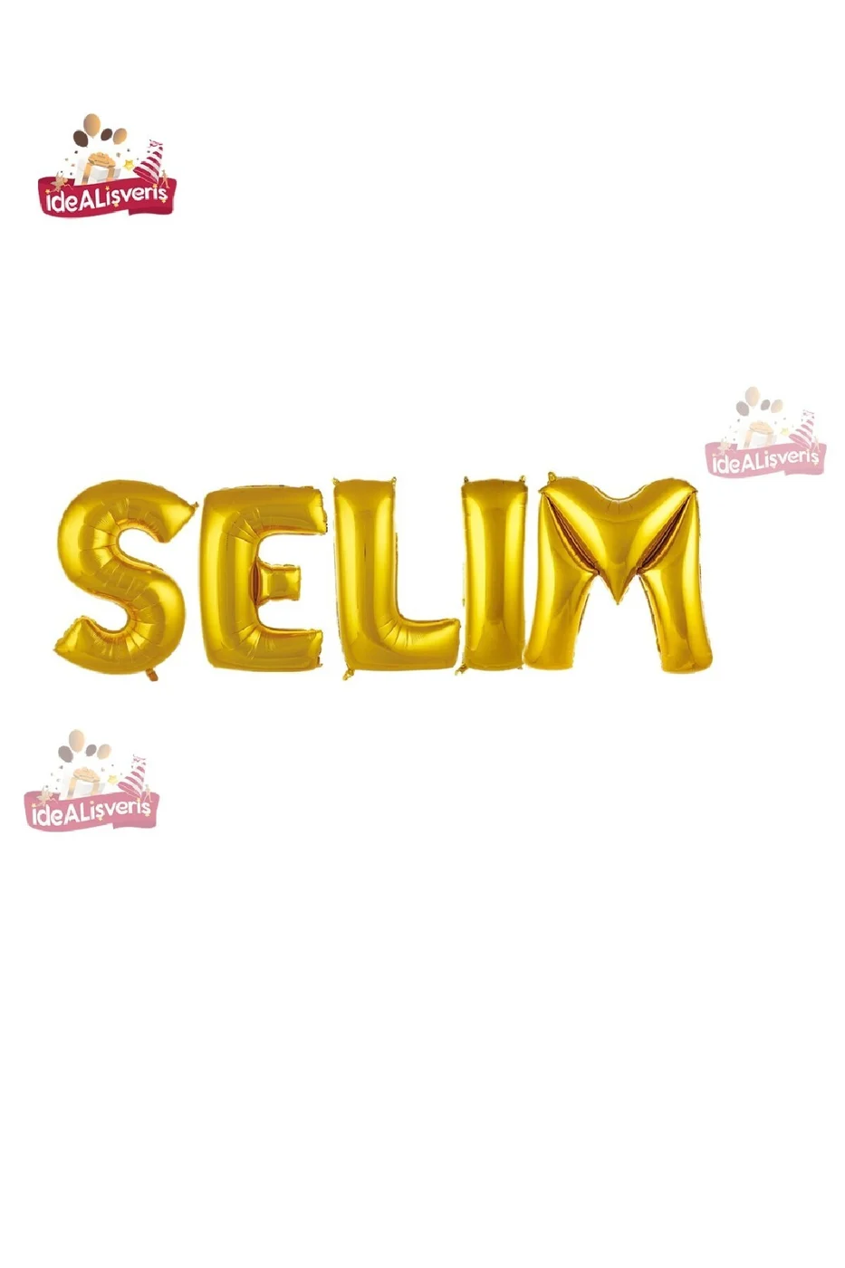 5 Harfli Kişiye Özel İsim Folyo Balonu  Doğum Günü  Folyo Balon Set 36cm Isim Balon