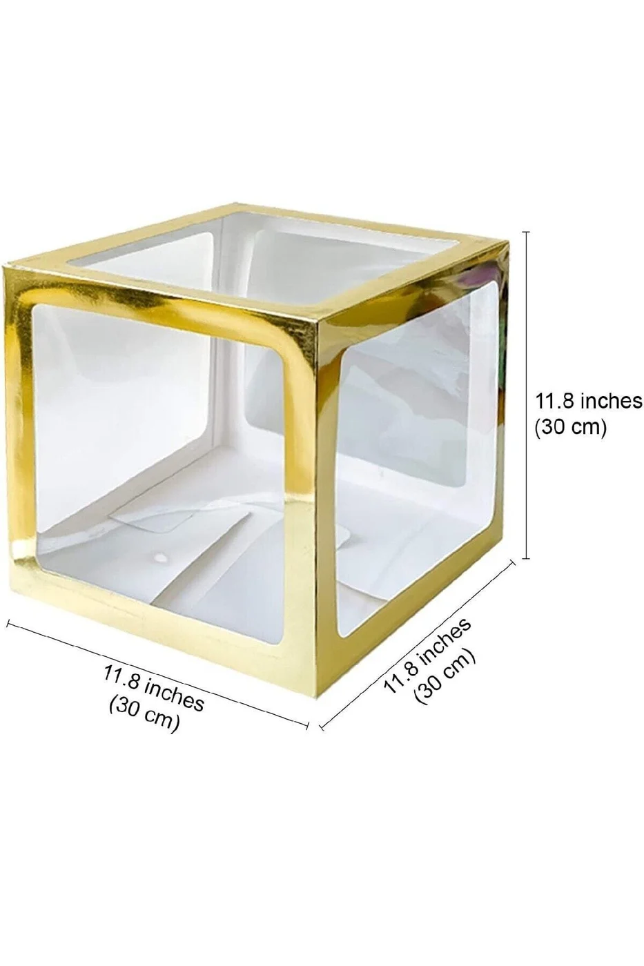 4 Kutu Şeffaf Kutu Baby Yazılı Harf Gold 25 Cm gorsel 3