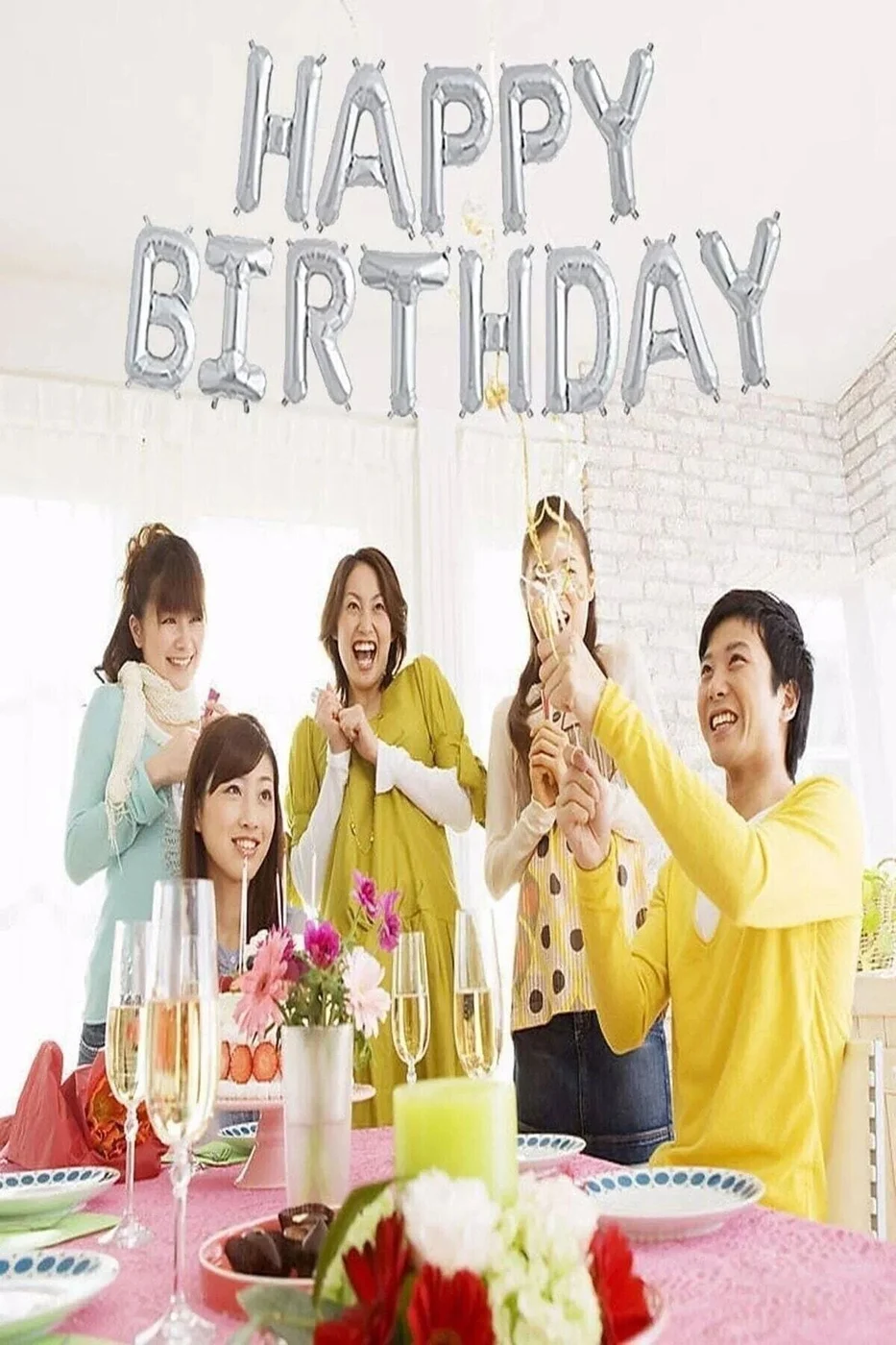 Happy Bırthday Harf Folyo Balon Seti gorsel 3