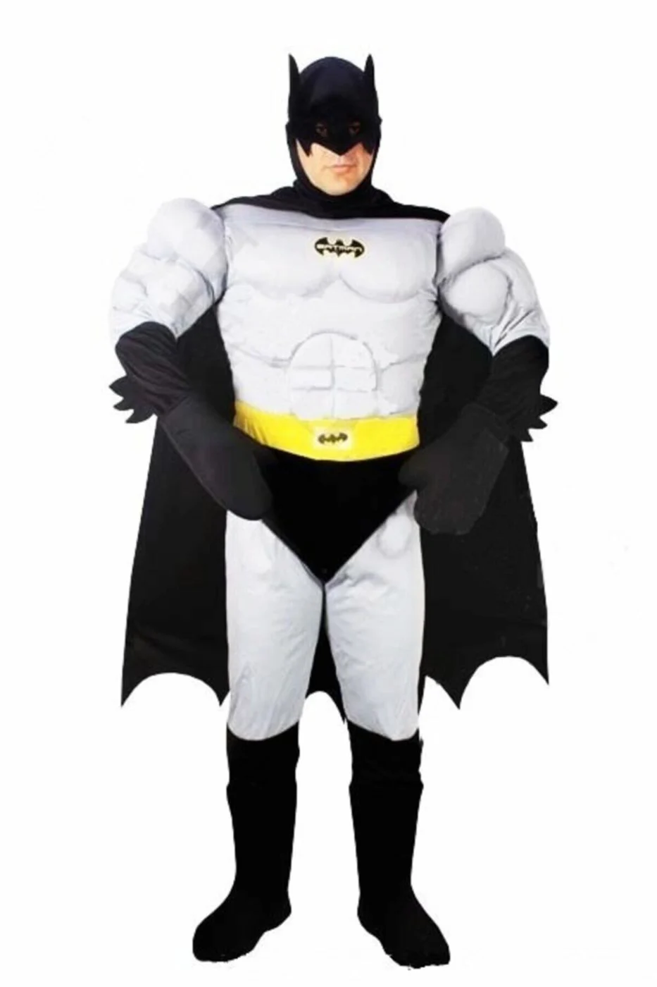 Yetişkin Kaslı Batman Kostümü