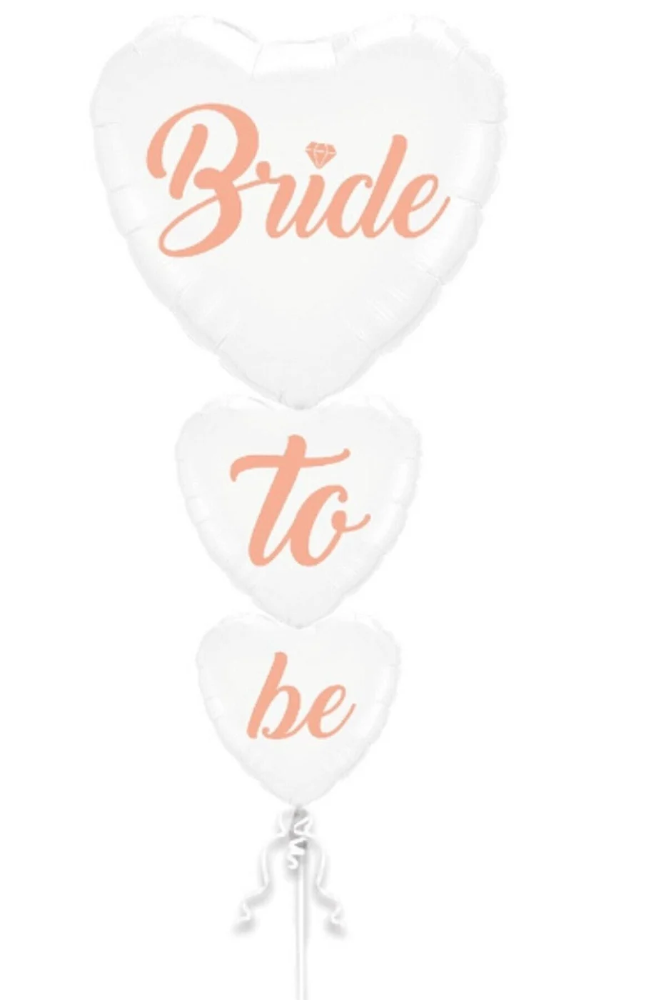 Bride To Be Dikine 3'lü Kalp