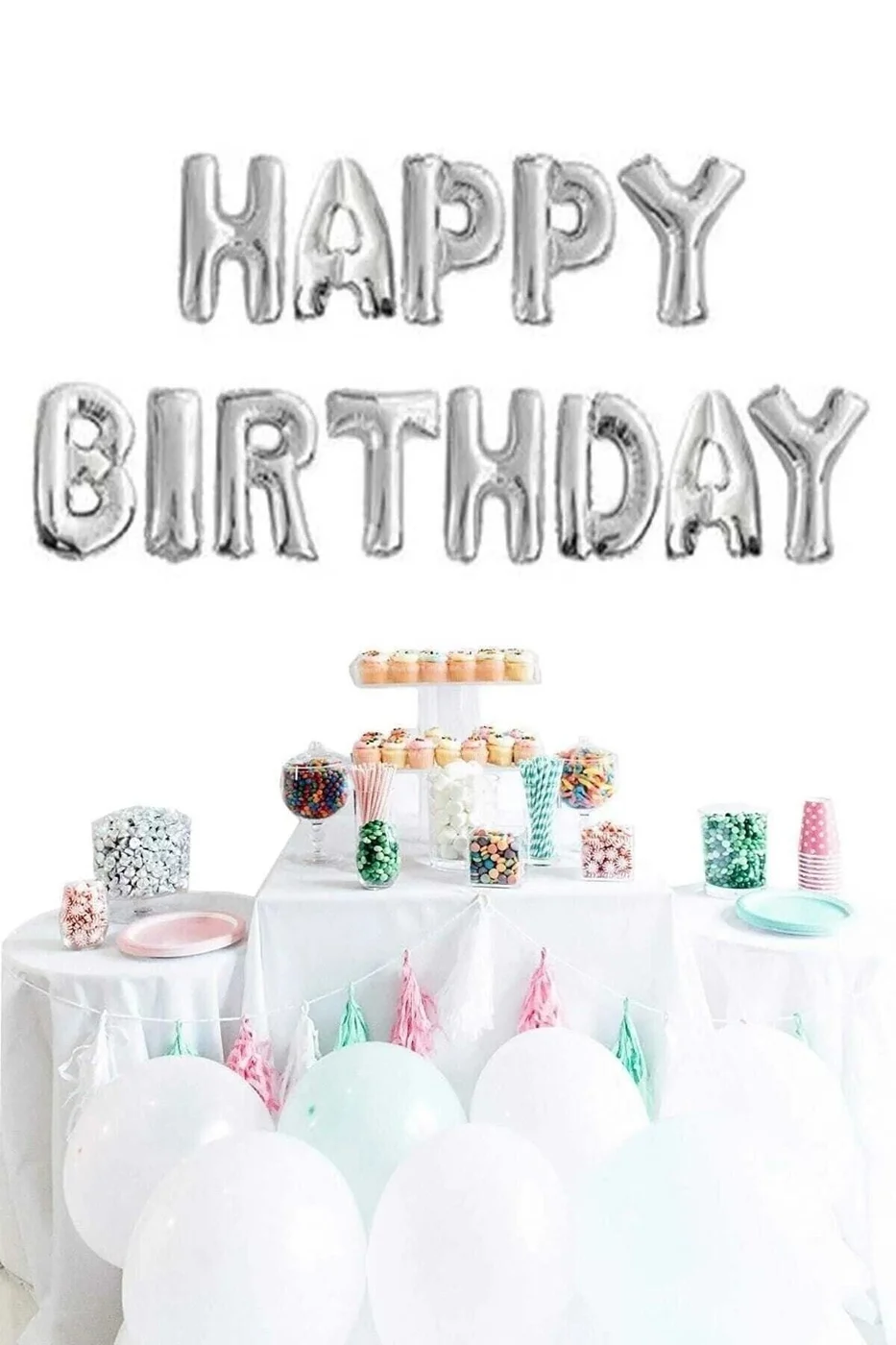 Happy Bırthday Harf Folyo Balon Seti gorsel 2