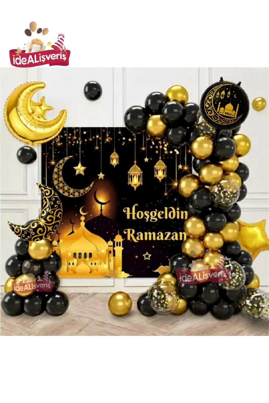 LÜKS BRANDALI HOŞGELDİN RAMAZAN DEKORLU RAMAZAN FOLYOLU TAM SET RAMAZAN SÜSÜ SETİ gorsel 2