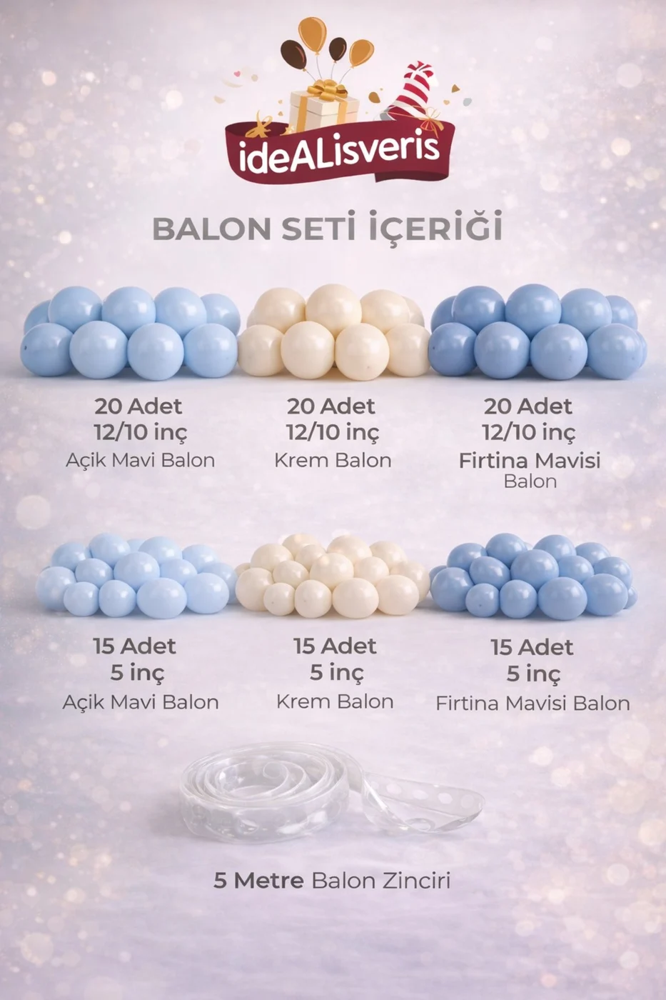 Premium 100’lü Balon Kemeri Seti - Profesyonel Parti Konsepti gorsel 2