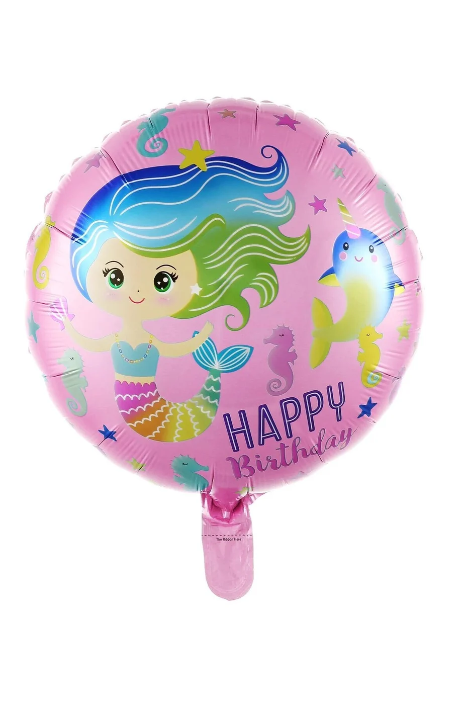 18 İNC YUVARLAK DENİZ KIZI FOLYO BALON