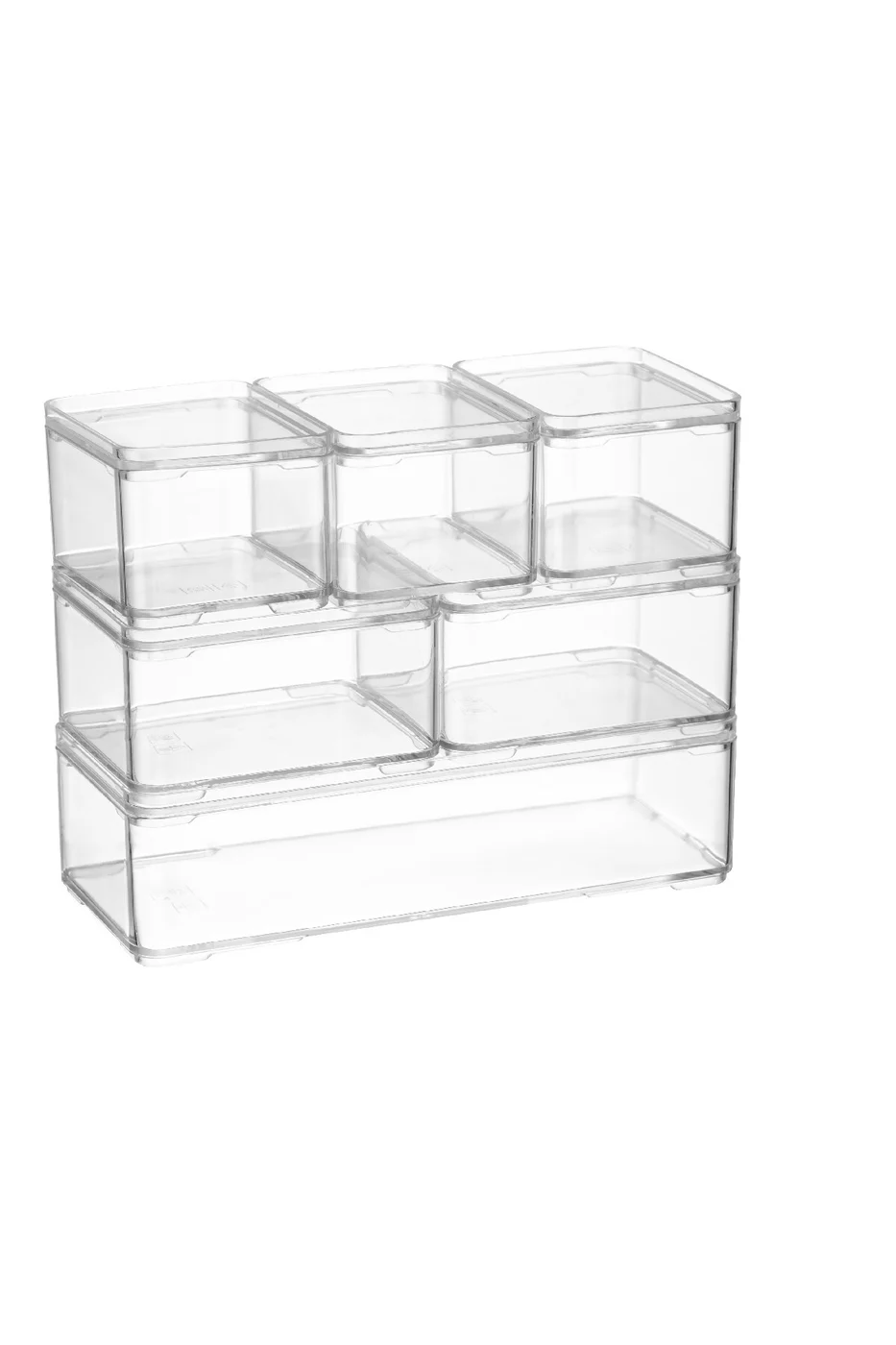 6 Bölmeli Smart Organizer 6 Bölmeli Smart Dikdörtgen Saklama Kabi gorsel 5