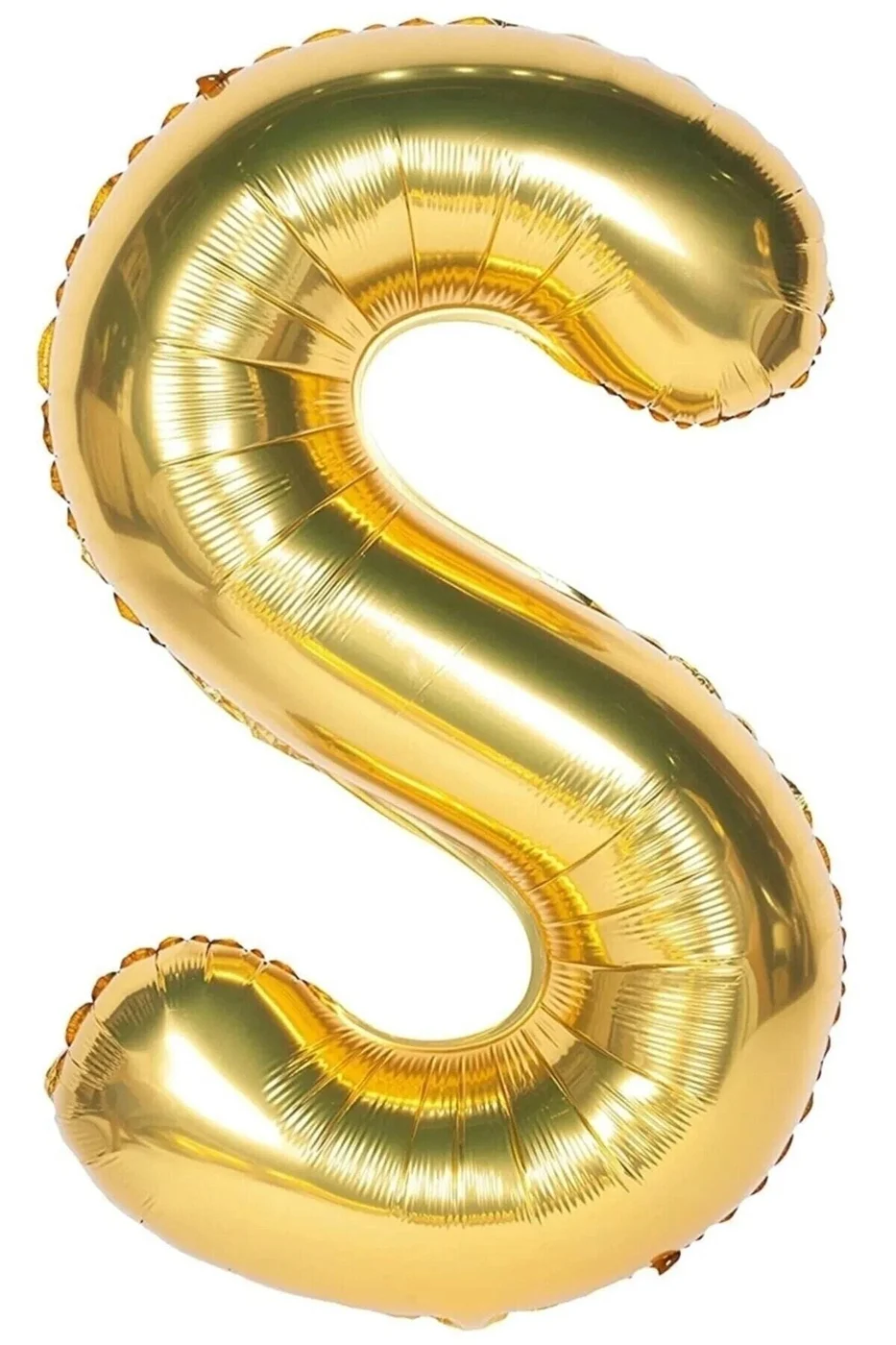 Folyo Balon S Harfi Helyum Balon 36 Cm Gold Renk