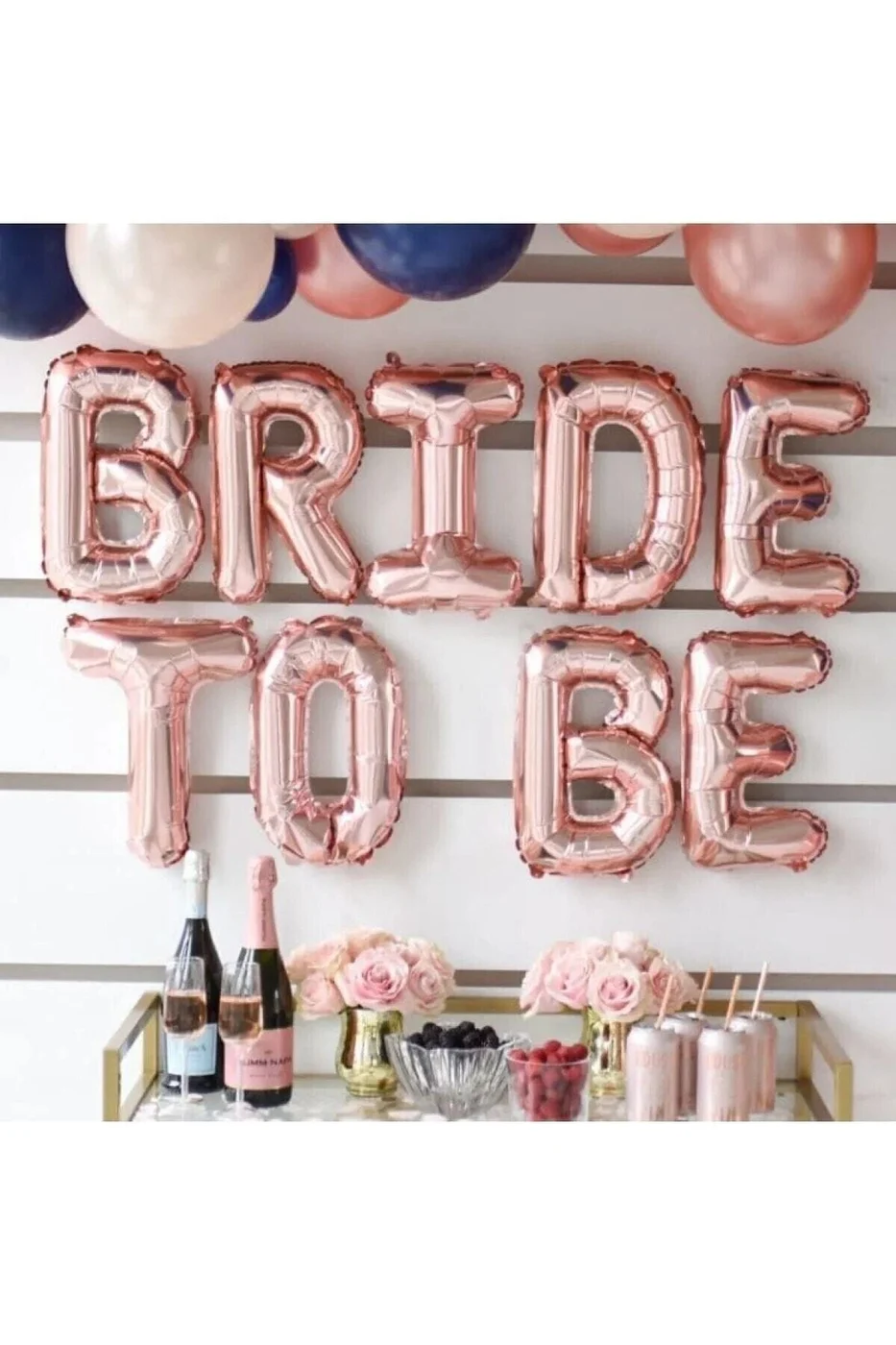 Bride To Be Yazılı Folyo 5 Adet Kalp Folyo Balon Konsepti Bekarlığa Veda Partisi Büyük Balon Seti gorsel 3