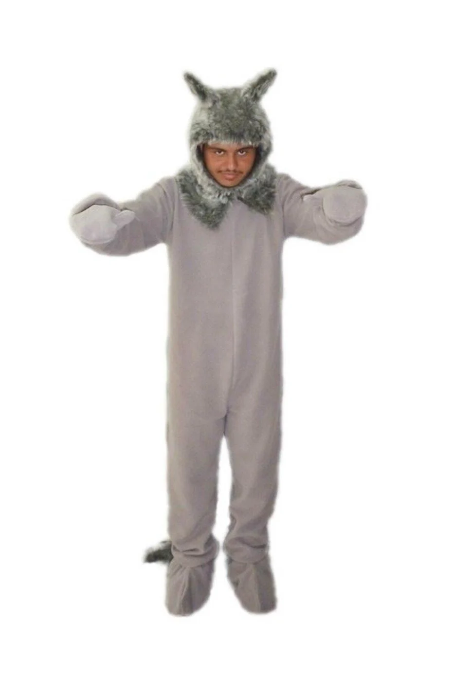 Unisex Gri Kurt Kostümü