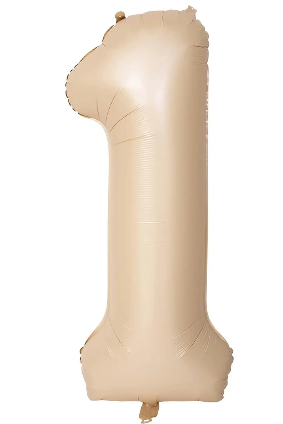 Rakam Yaş 74 Cm Retro Bej Sütlükahve Yaş Folyo Balonu gorsel 3