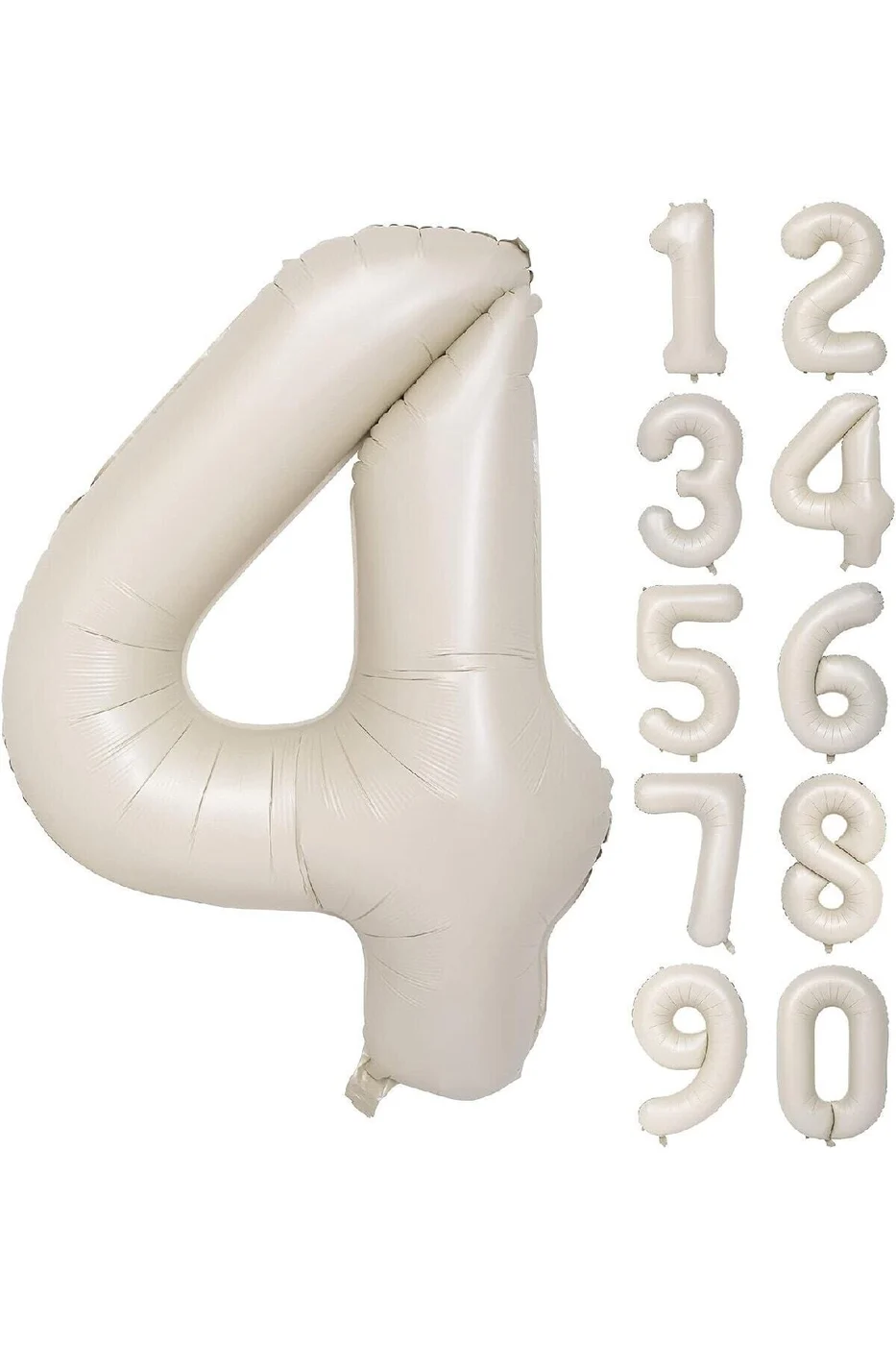 4 Yaş 74 Cm Krem Yaş Folyo Balonu