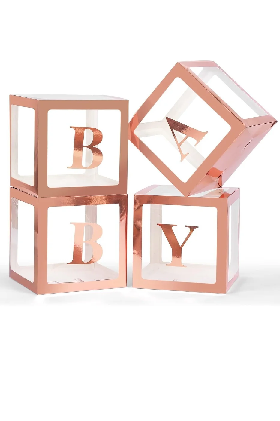 Kutu Şeffaf Kutu Baby Yazılı Harf 25 Cm