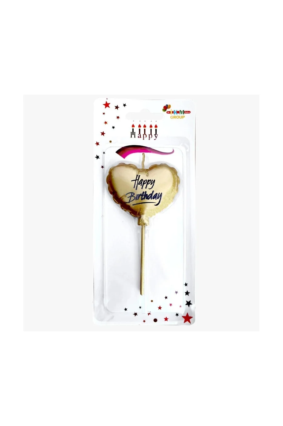 HAPPY BİRTHDAY KALP GOLD MUM gorsel 2
