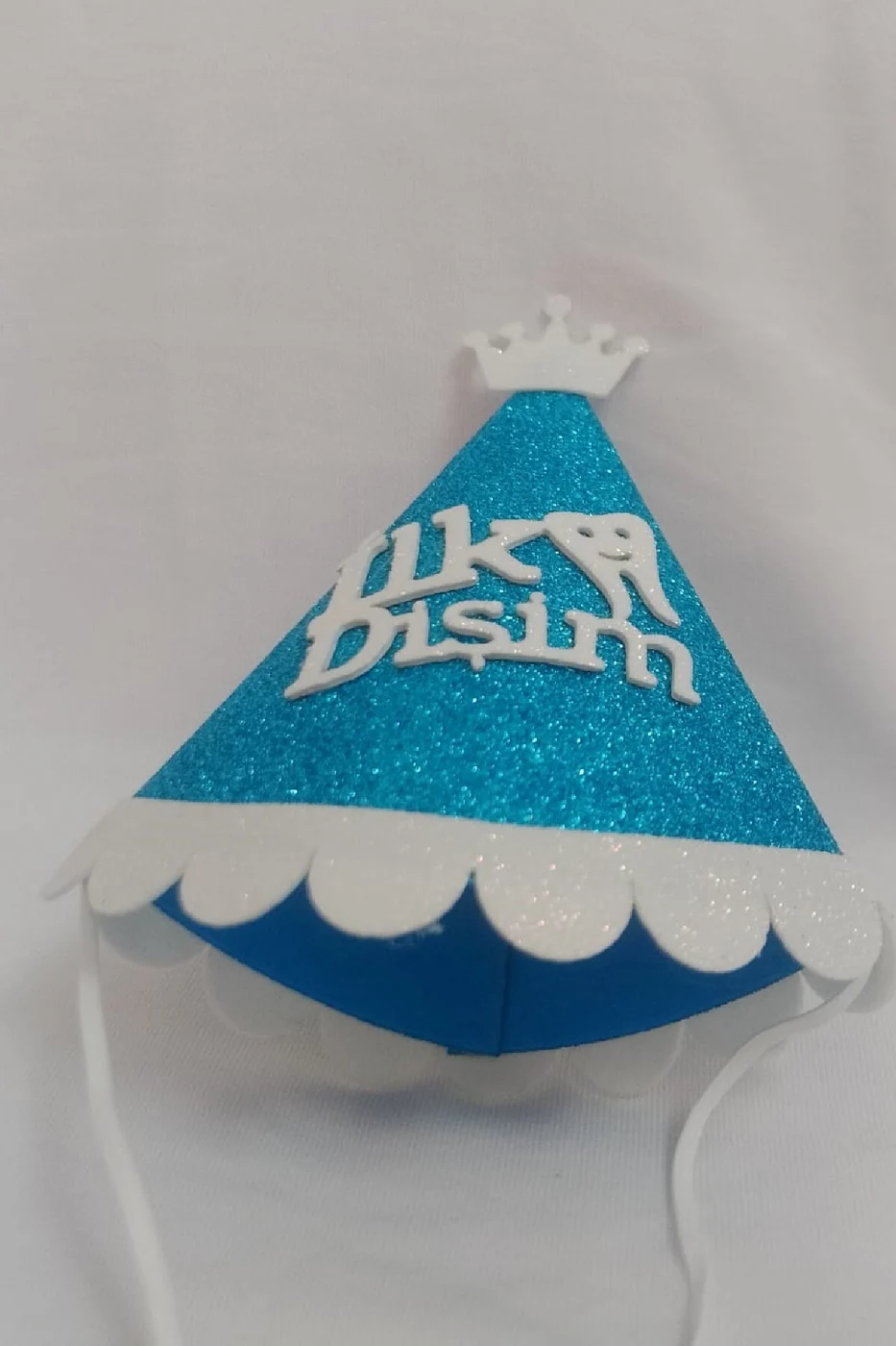 Kukuleta Mavi Renk İlk Dişim Şapkası İlk Dişim Partisi Süsü İlk Dişim Bebek Şapkası Süsü gorsel 8