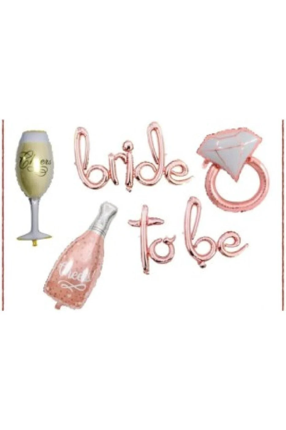 Bekarlığa Veda Setleri Bride To Be Balon Seti Rose Balon