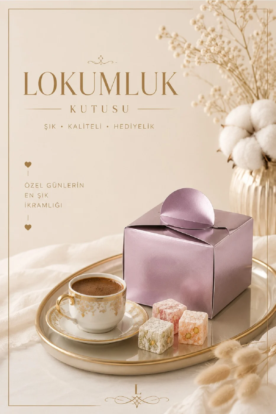 25 Adet Gold Gümüş Lokumluk Kutusu | Söz Nişan Düğün Mevlit Hediyelik Karton Lokum Kutusu | Premium Gold Gümüş gorsel 2