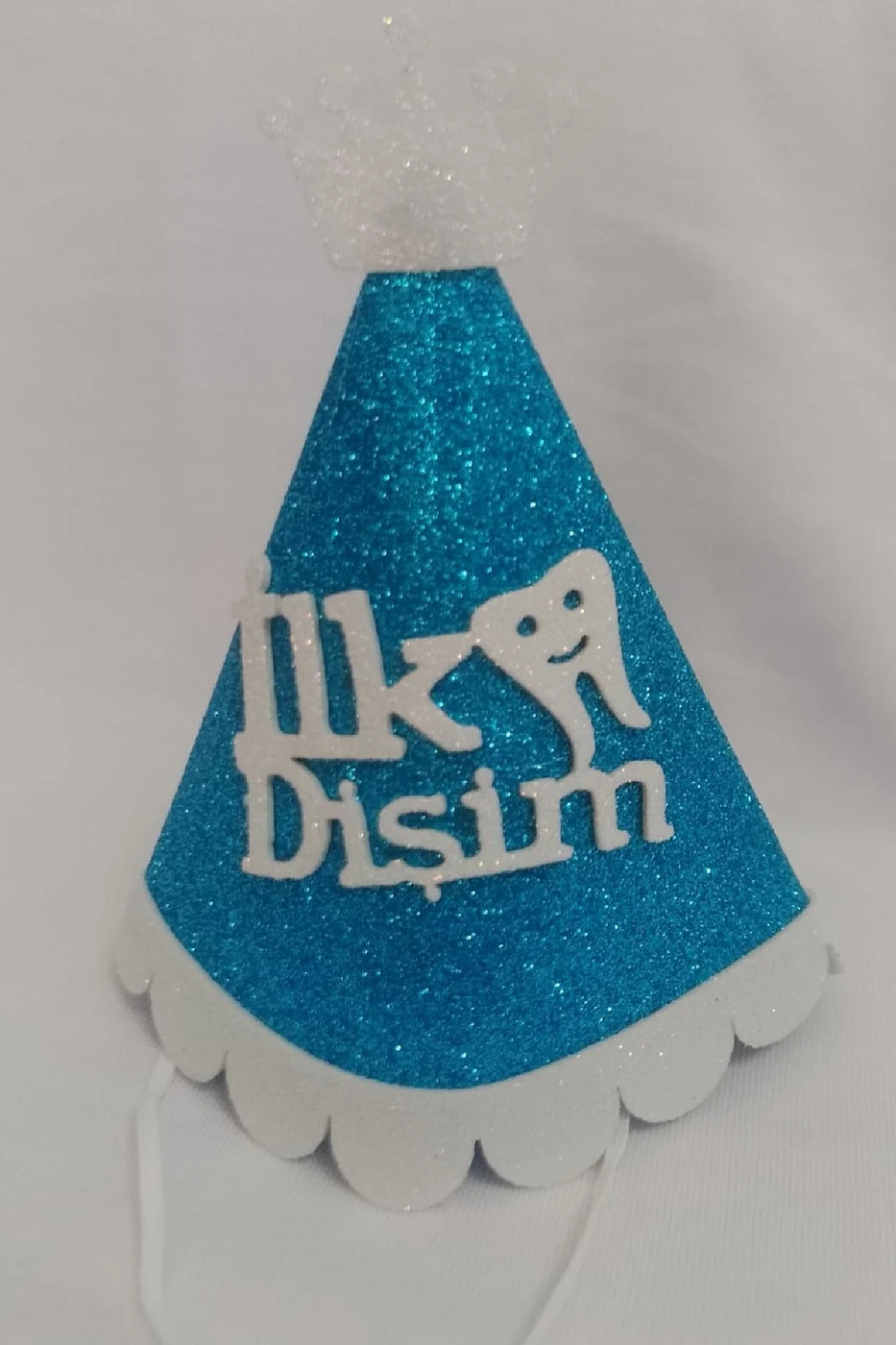 Kukuleta Mavi Renk İlk Dişim Şapkası İlk Dişim Partisi Süsü İlk Dişim Bebek Şapkası Süsü gorsel 6